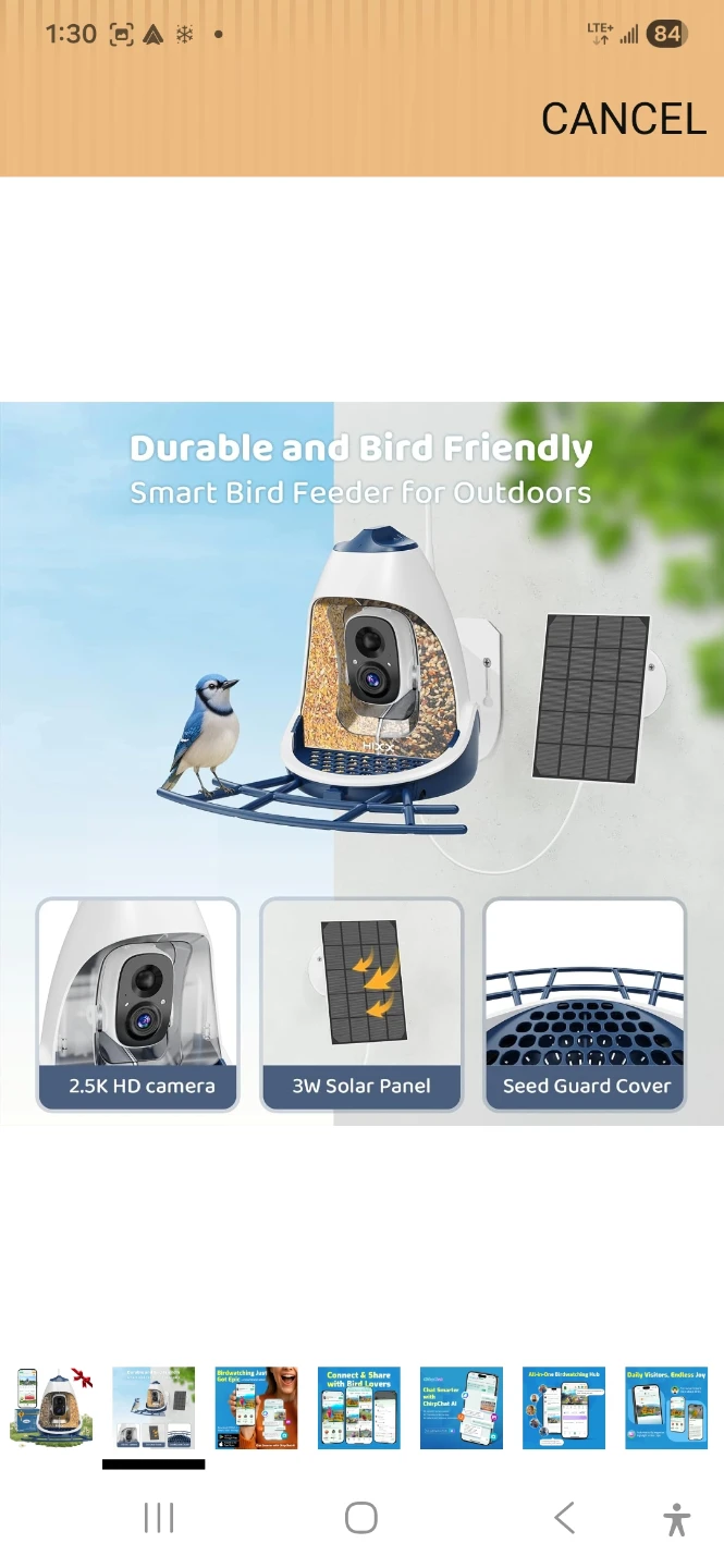 HIYOUNG Smart Bird Feeder with 2.5K HD Camera and Solar Panel - photo 3