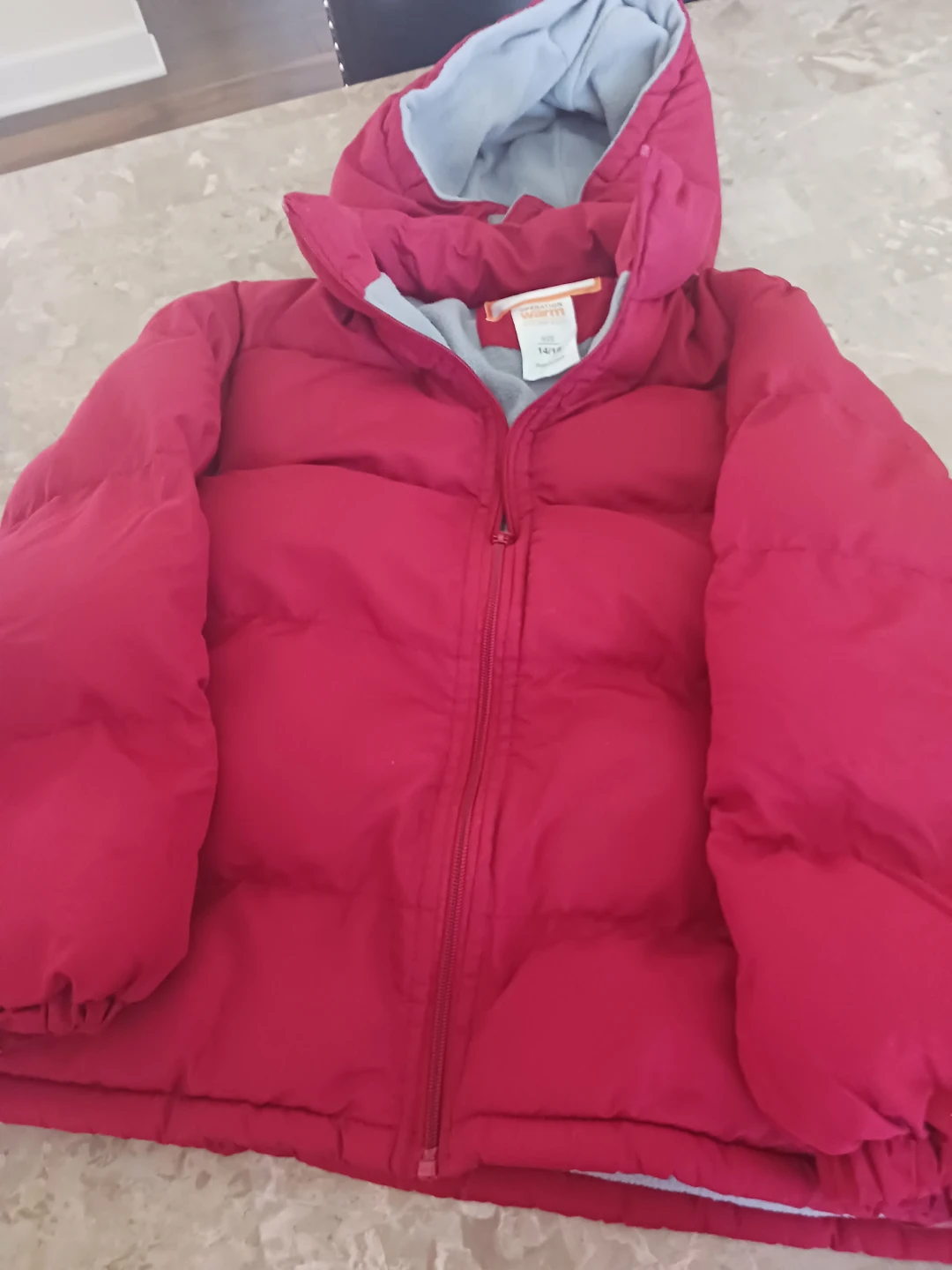 Operation Warm Puffer Coat Size 14/16
