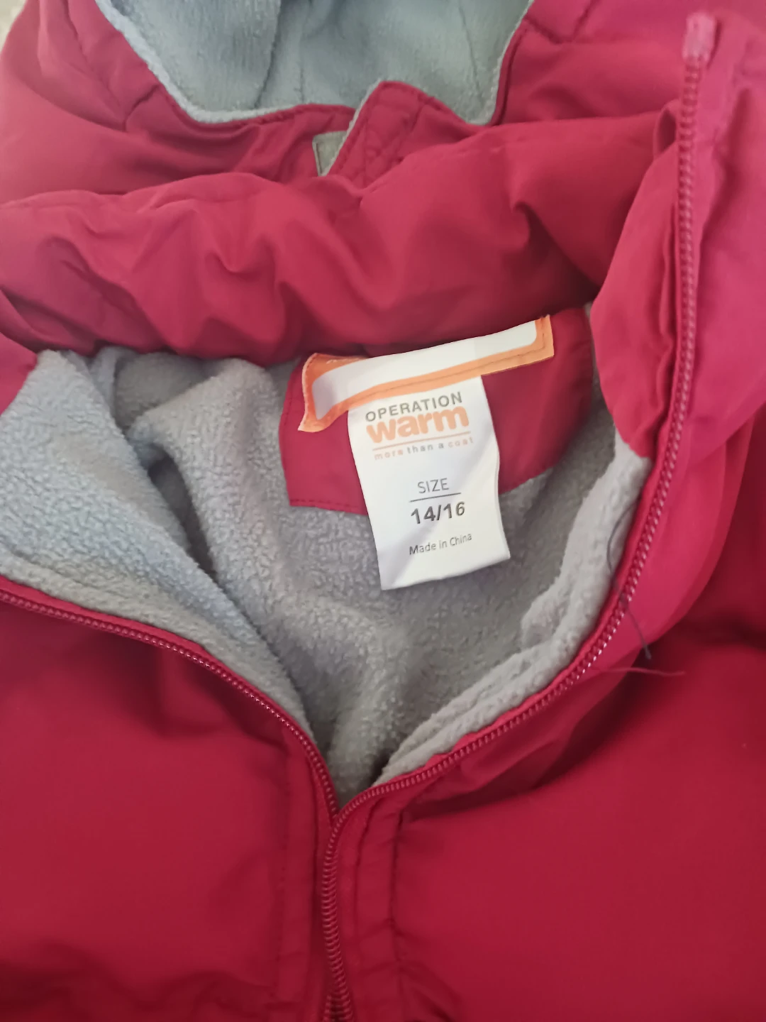 Operation Warm Puffer Coat Size 14/16 - photo 2