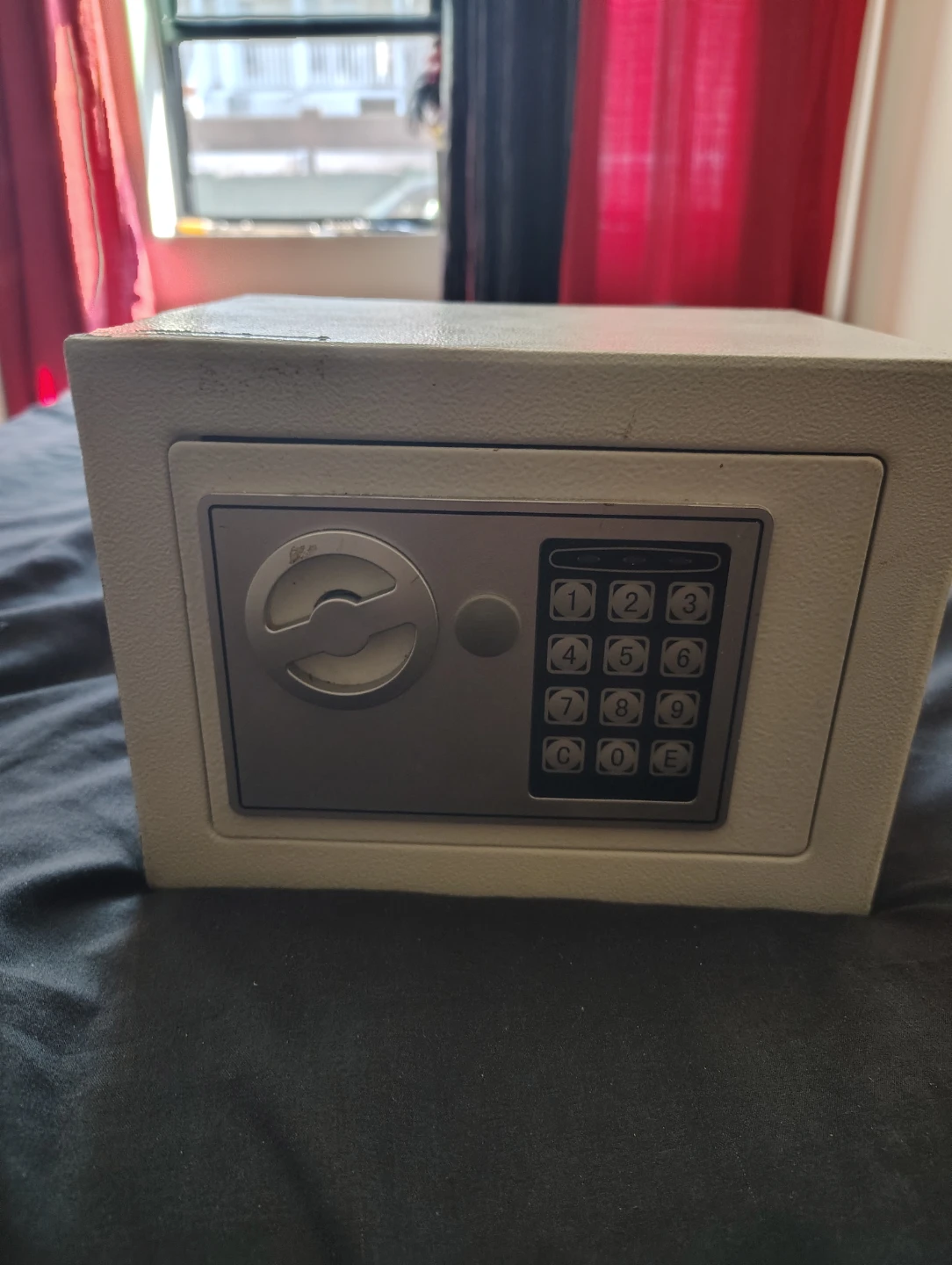 Small Home Safe with Keypad and Key Lock
