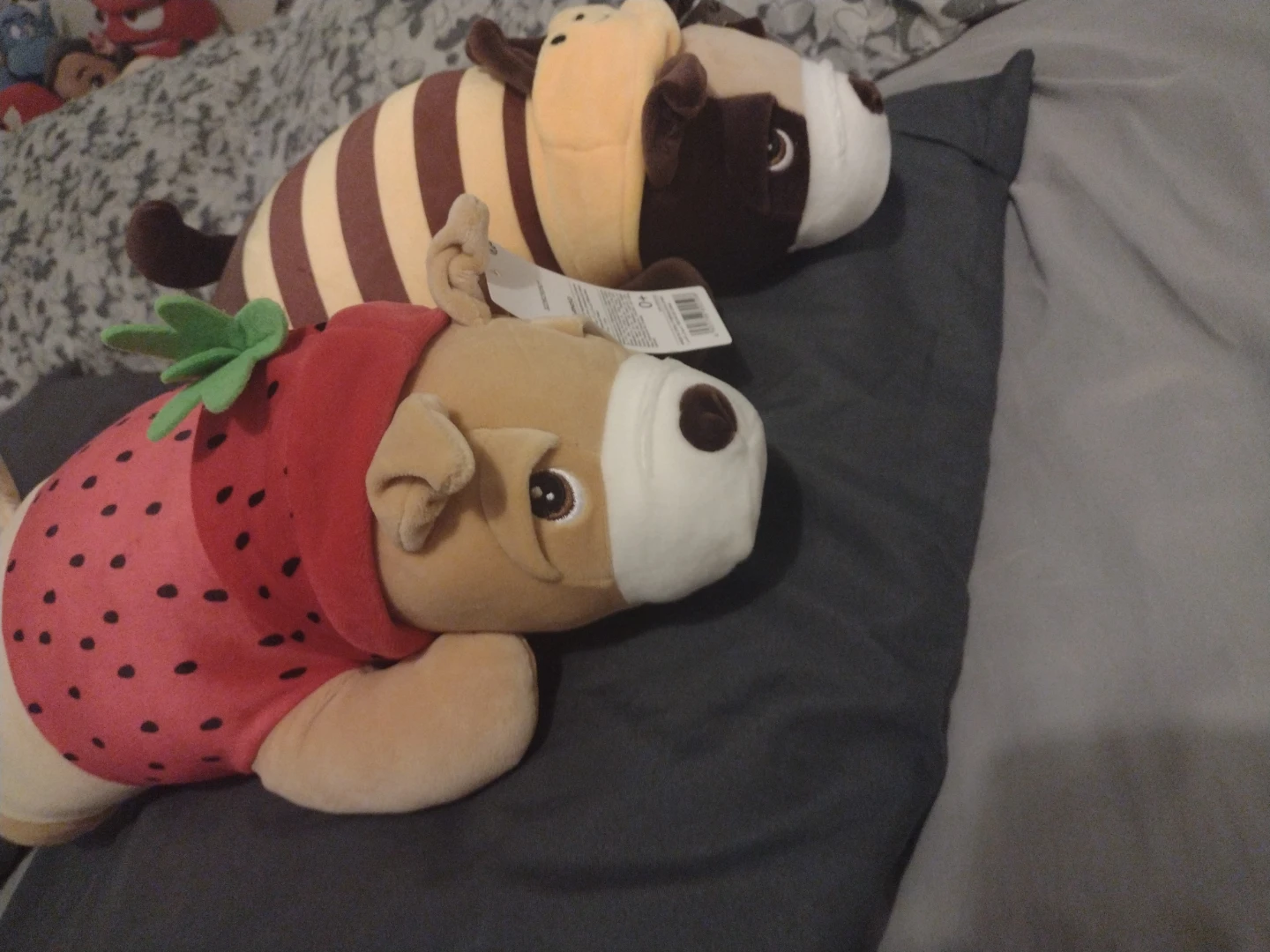 Minisole Plush Dog Toys - Strawberry & Bee Outfits - photo 2