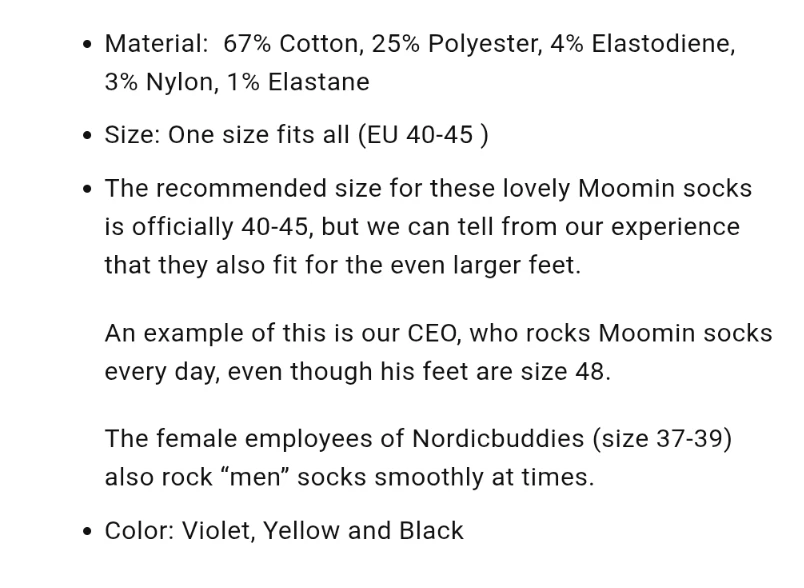 Men's socks Moomin Stinky Yellow/Purple new without tag - photo 4