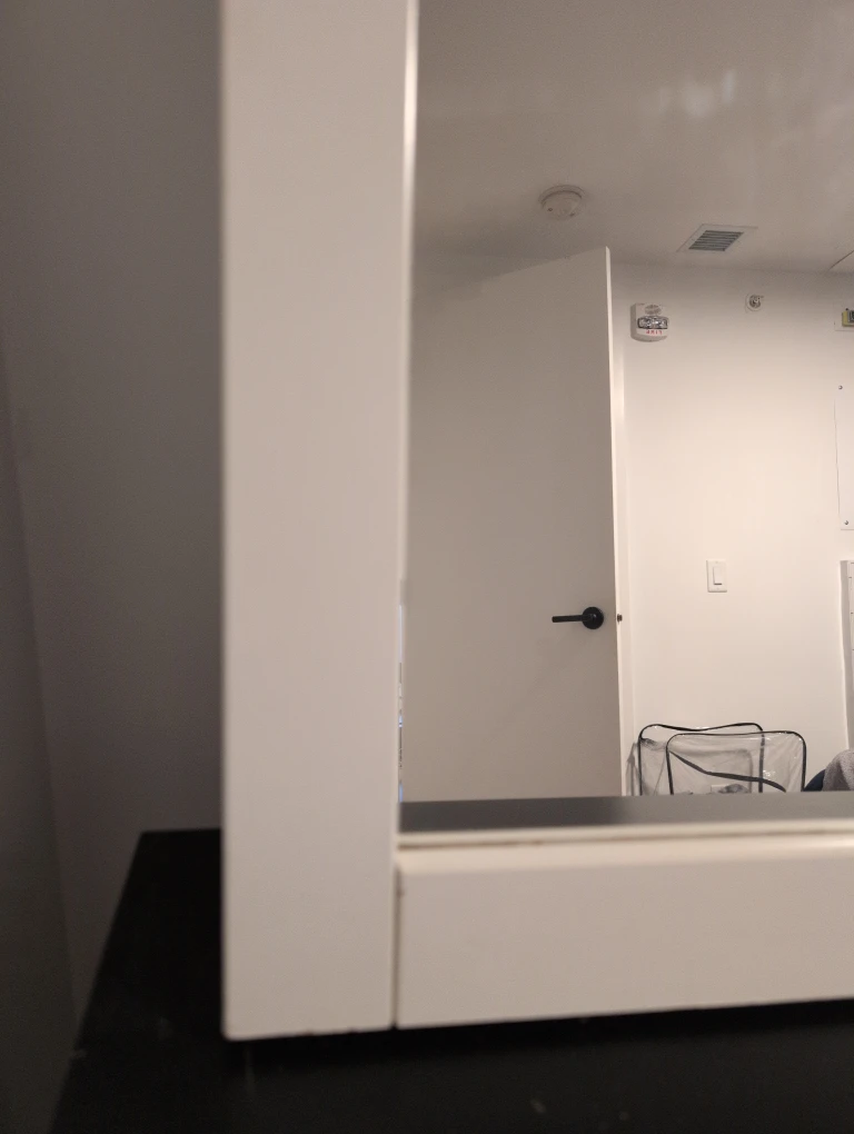 White Framed vanity Mirror - photo 5