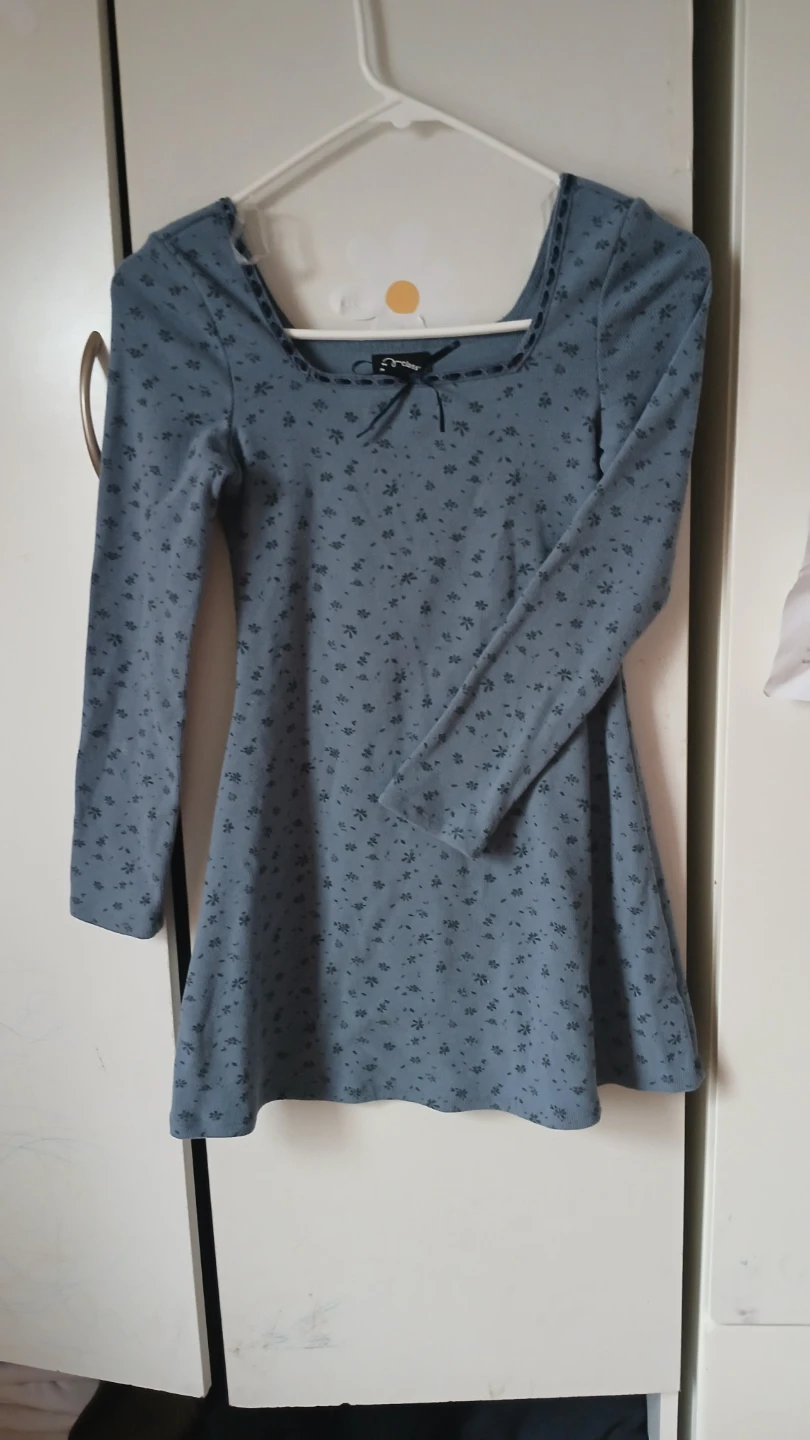 Juniors' Blue Floral Print Dress - photo 2