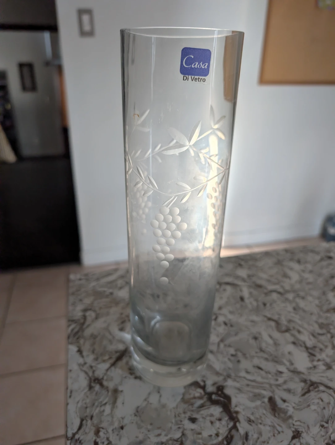 Casa Di Vetro Etched Glass Vase