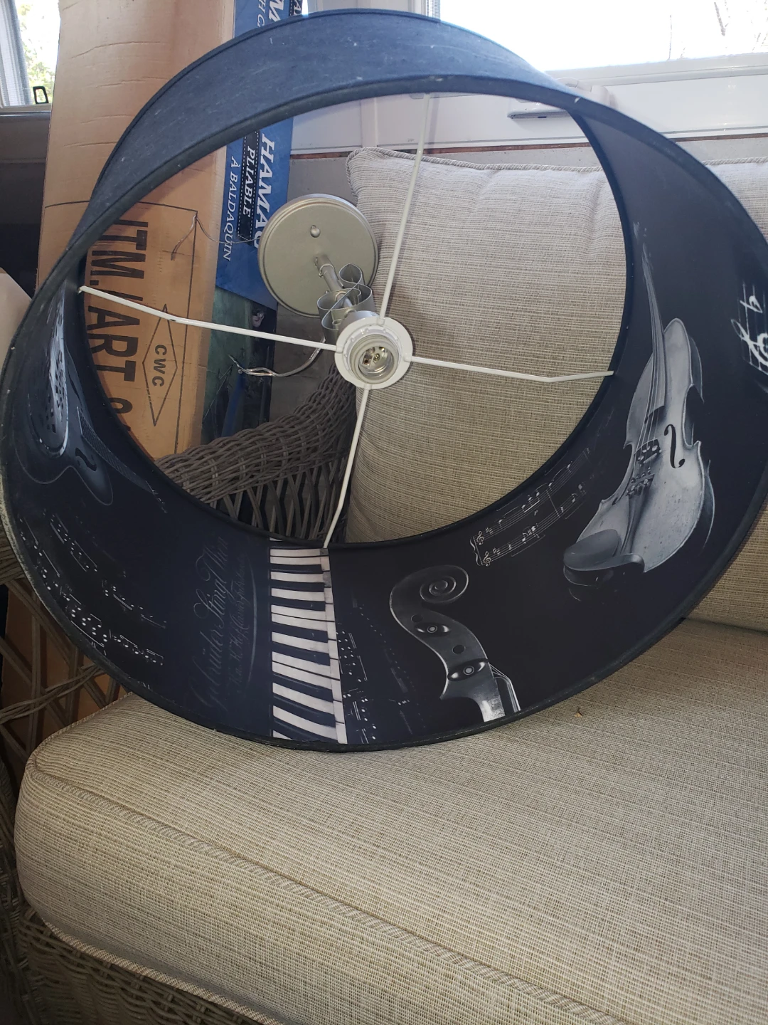 Musical Themed Drum Lamp Shade - photo 3