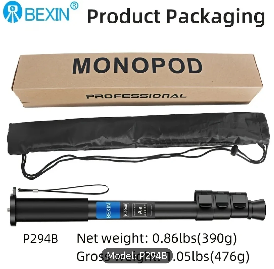 BEXIN P294B Monopod - Aluminum Alloy - photo 5