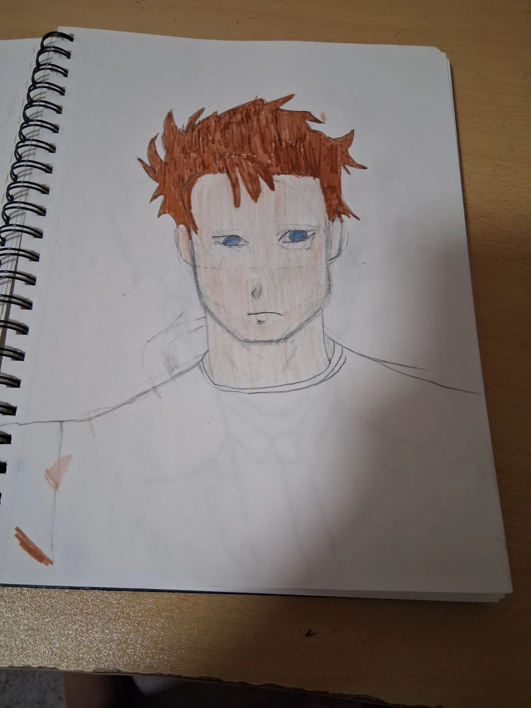 Hand-drawn Anime-style Portrait