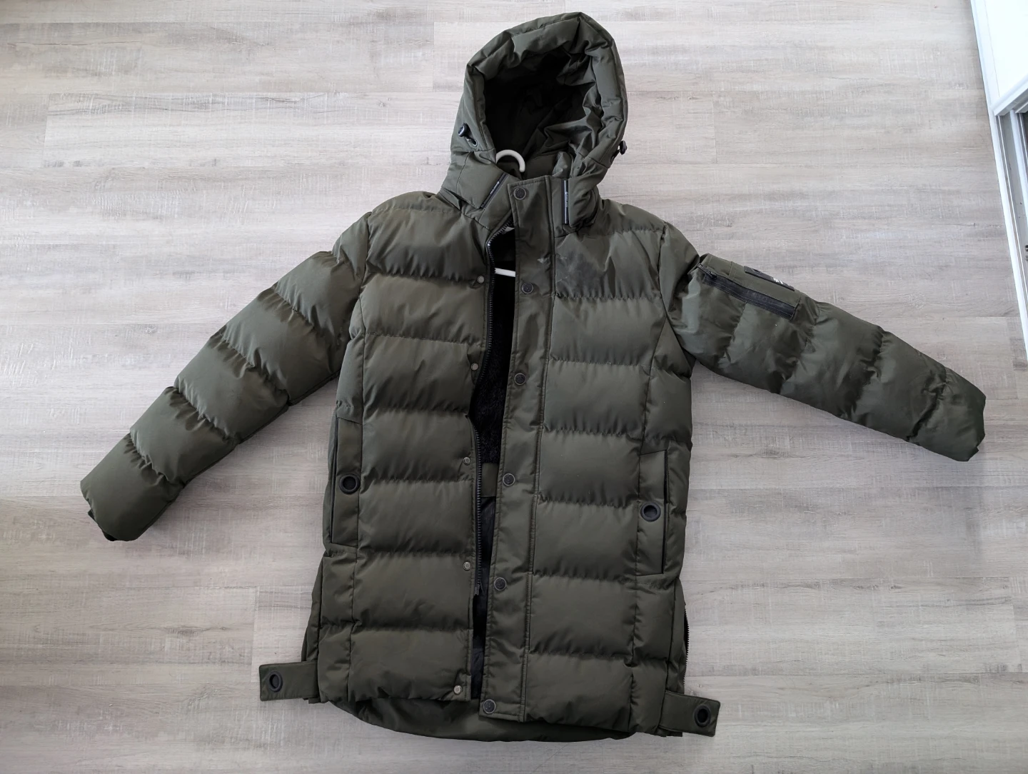 Men's Puffer Winter Jacket - Green