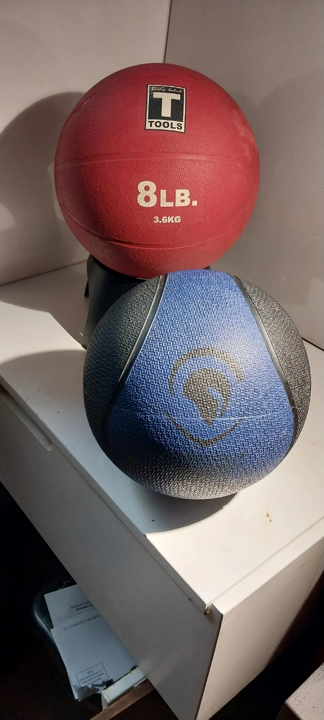 Medicine Balls (Weighted, 8lb. & 4lb.