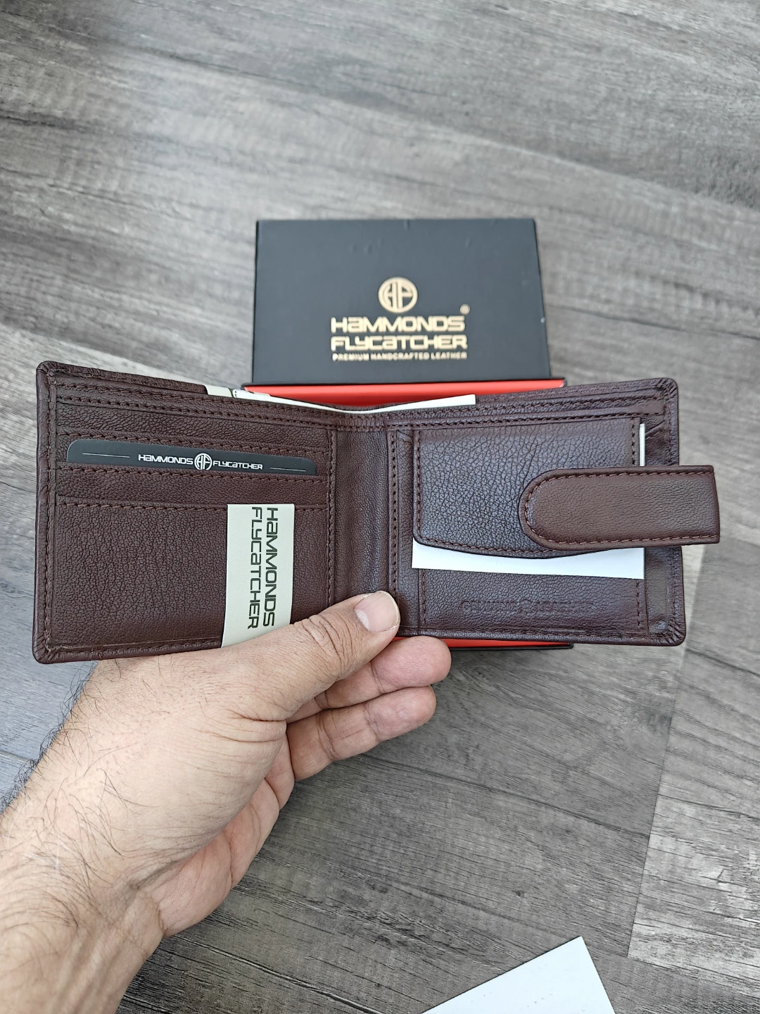 Hammonds Flycatcher RFID Protected Brown Leather Wallet