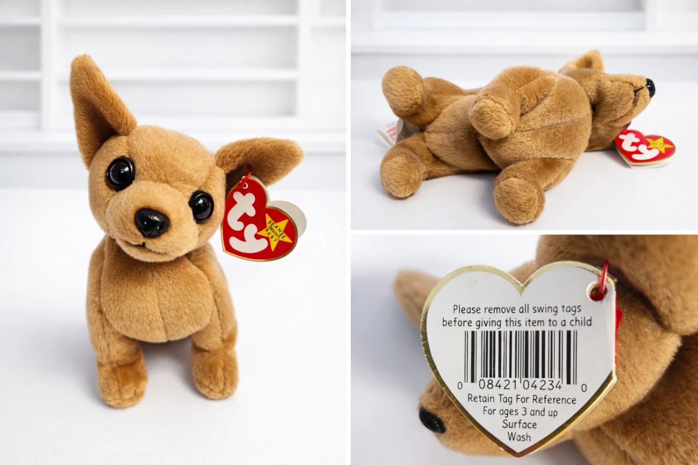Vintage TY Beanie Baby – Tiny the Chihuahua (1999, w/ Tags) - photo 2