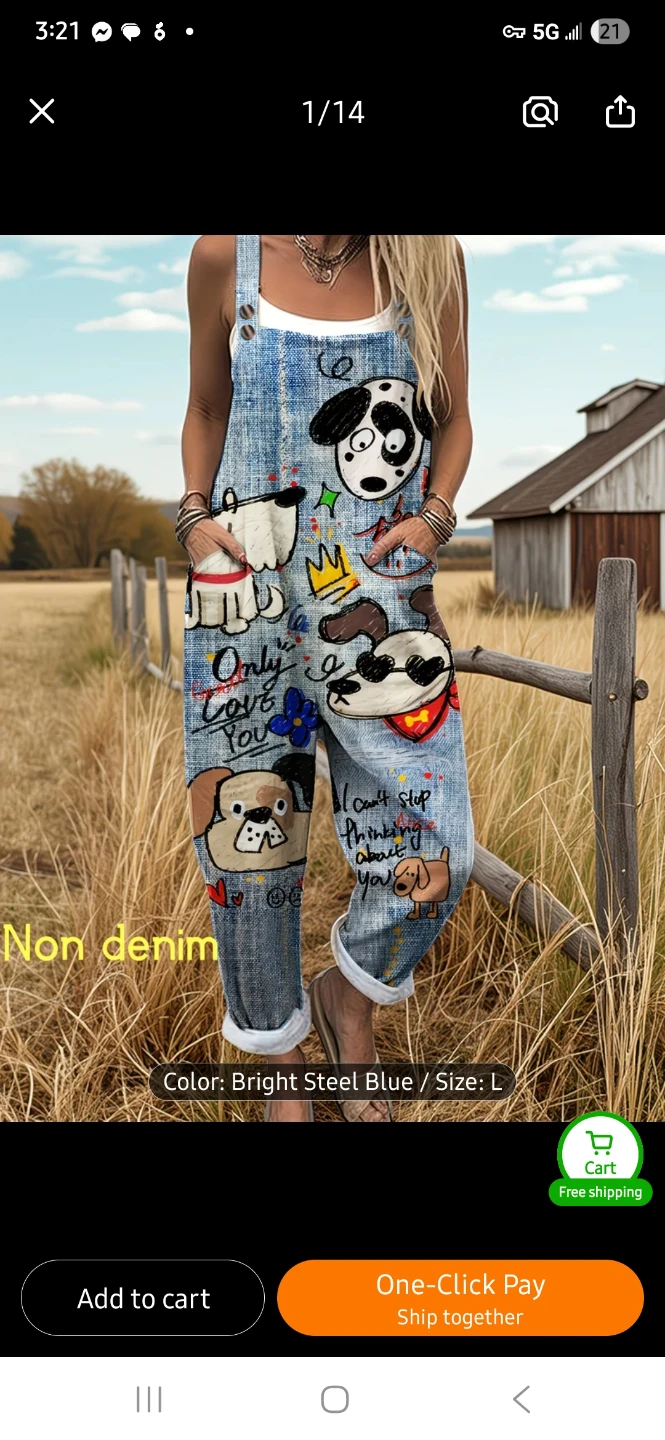 NEW "Non Denim" Dog Overalls 🐶 - photo 2