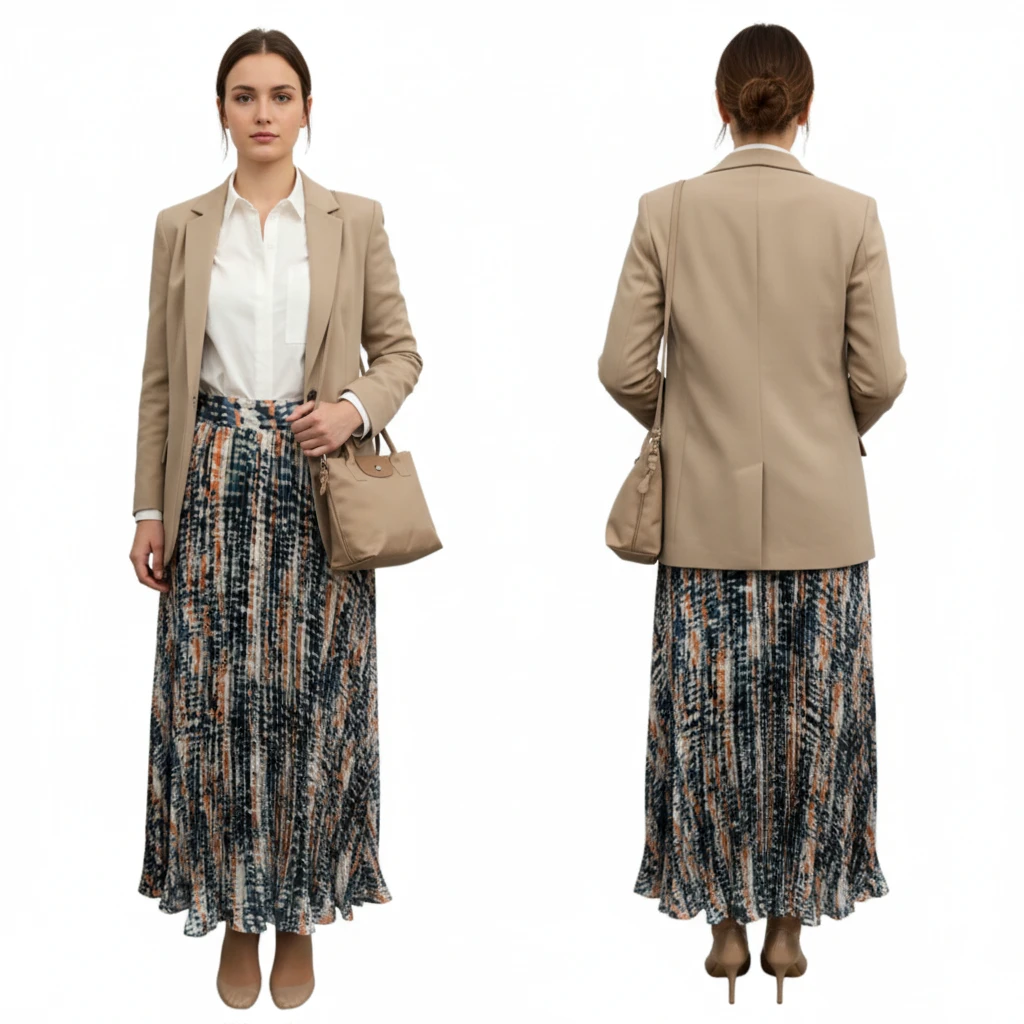 BNWTT Veiled Collection Gianna Printed Maxi Skirt Size XS - photo 5