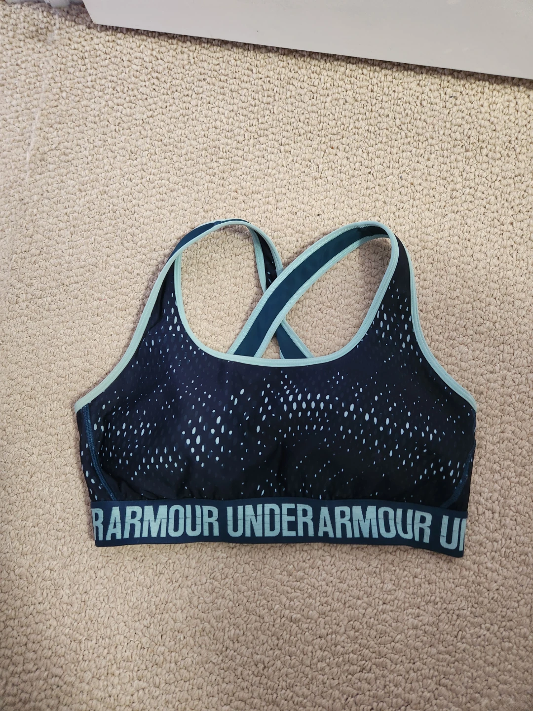 Womens Under Armour Sports Bra - Navy Blue