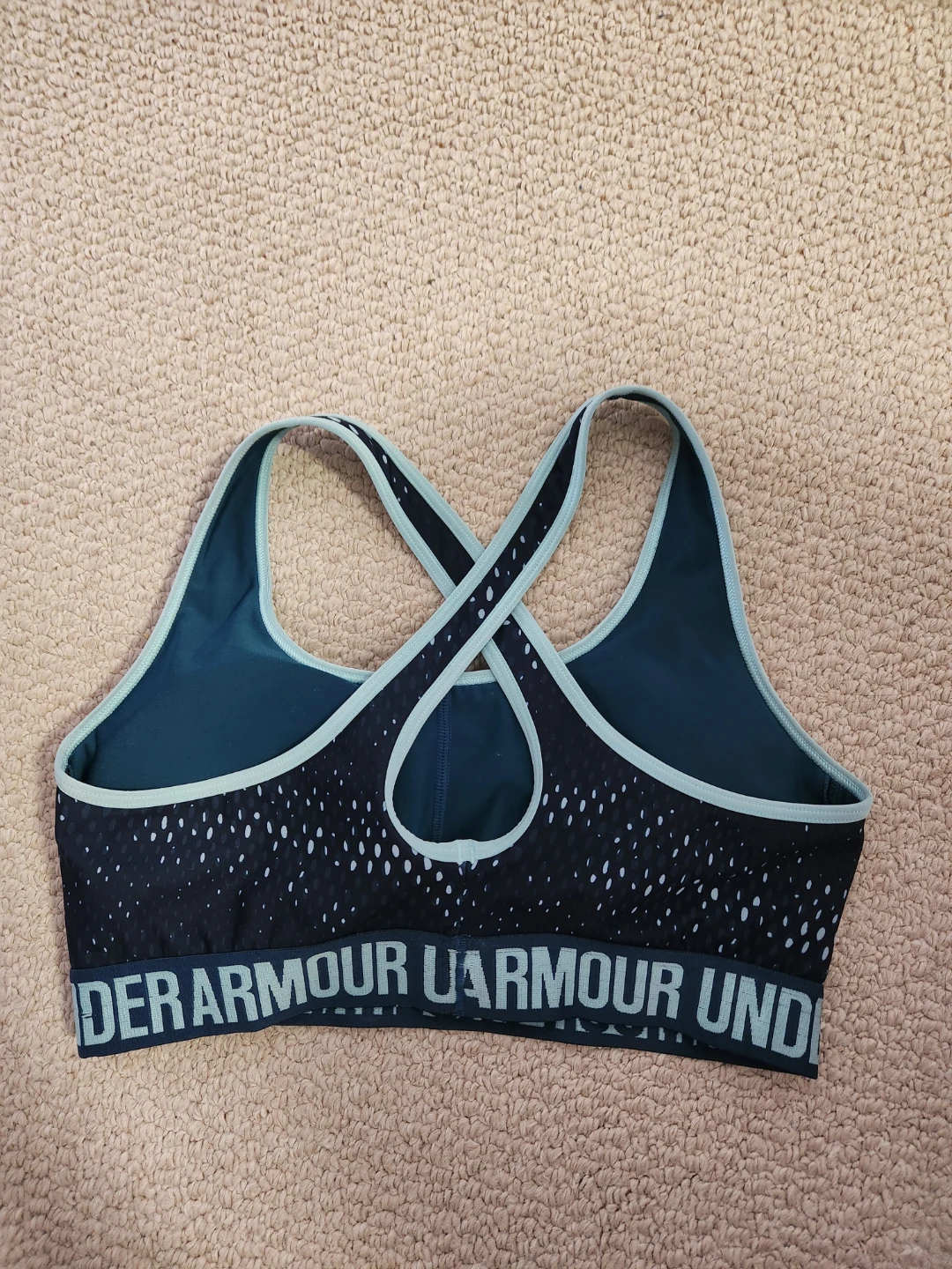 Womens Under Armour Sports Bra - Navy Blue - photo 2