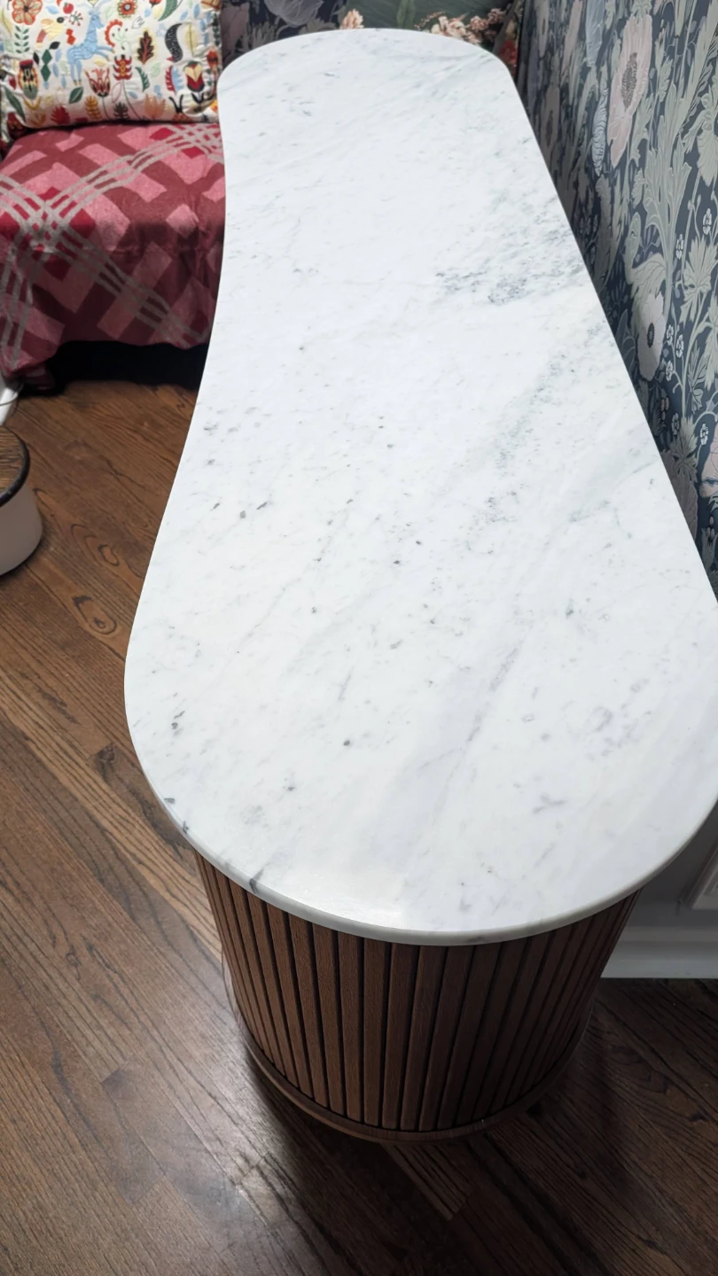 Wood and Marble Sideboard - photo 3