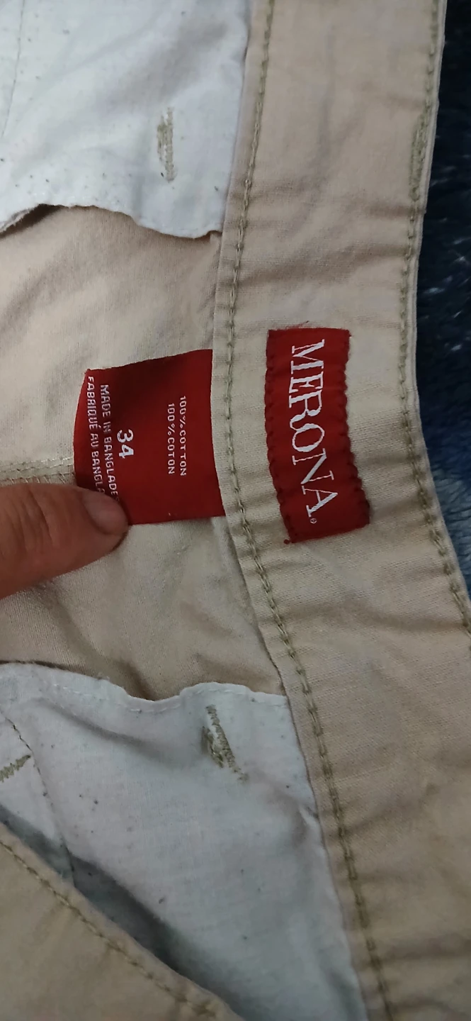 Merona Men's Cargo Shorts Size 34 Khaki Cotton - photo 3