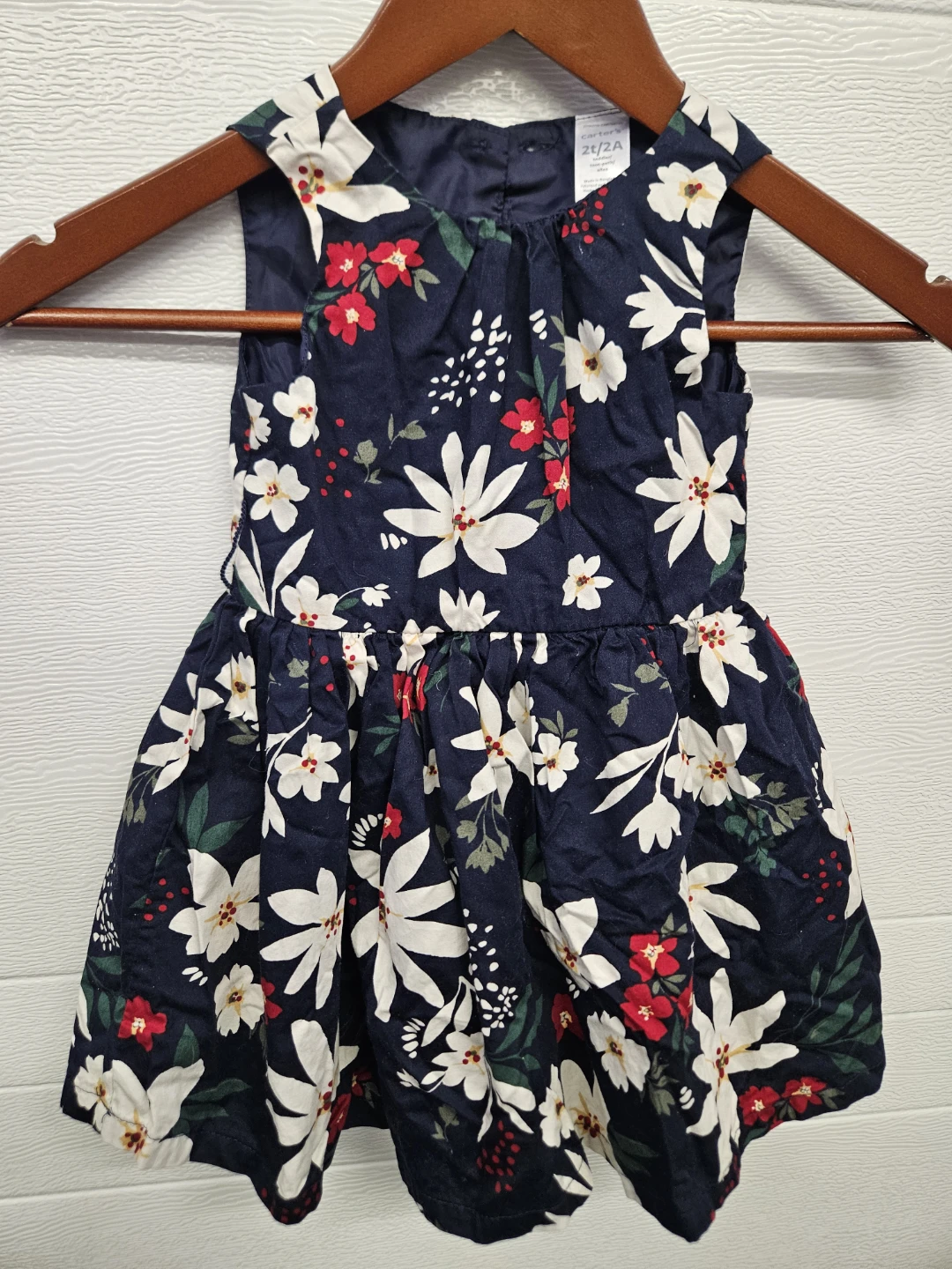 Carter's Toddler Navy Floral Dress Size 2T