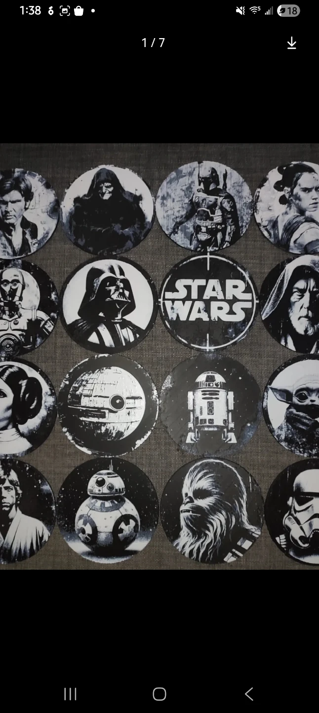 Set of 12 Star Wars Character Coasters