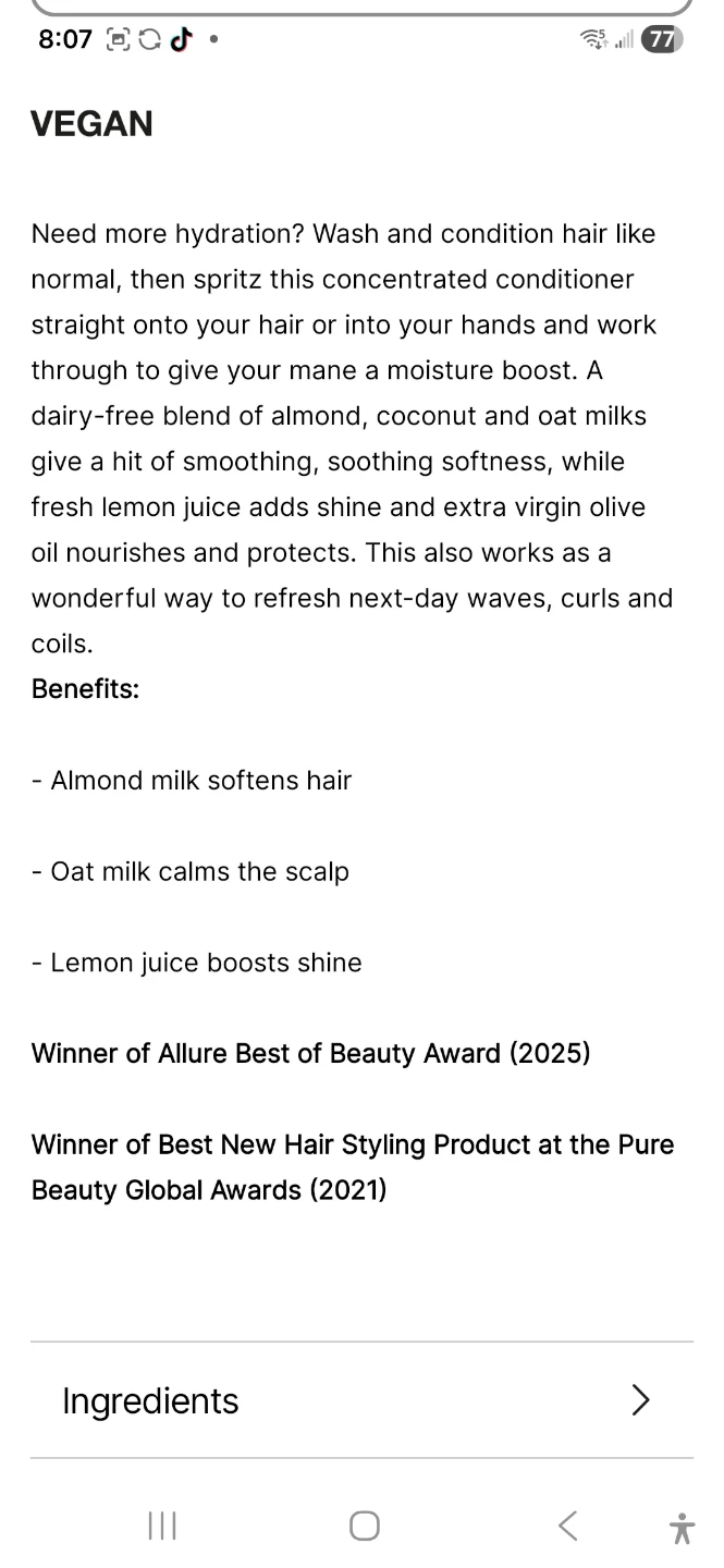 Super Milk Conditioning Hair Primer 100ml - photo 2