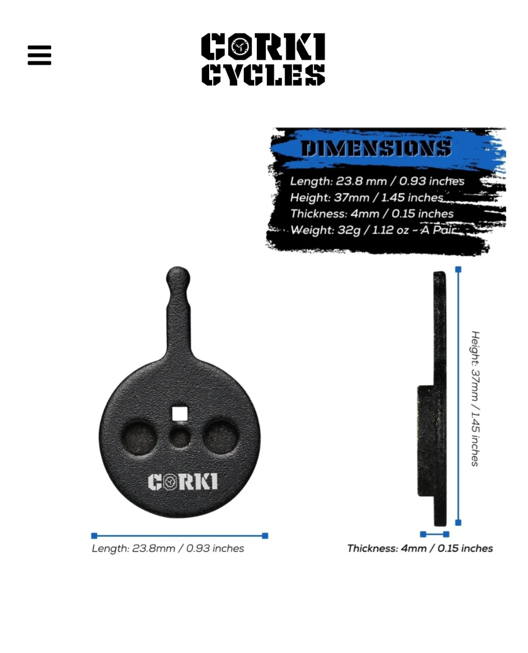 2 Pair Brakes Pad - photo 5