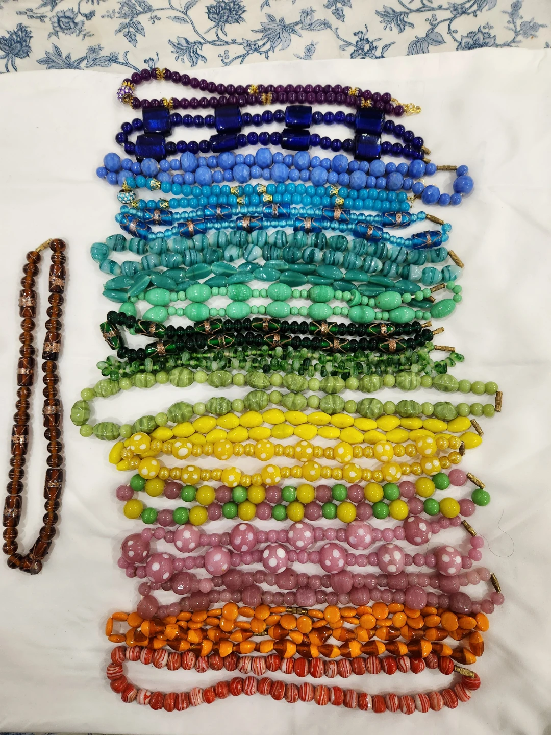 Assorted Glass Beaded Necklaces - Vintage