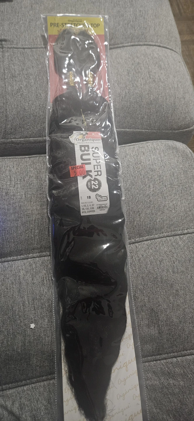 2 Organique Super Bulk 22 Inch Pre-Stretched Hair