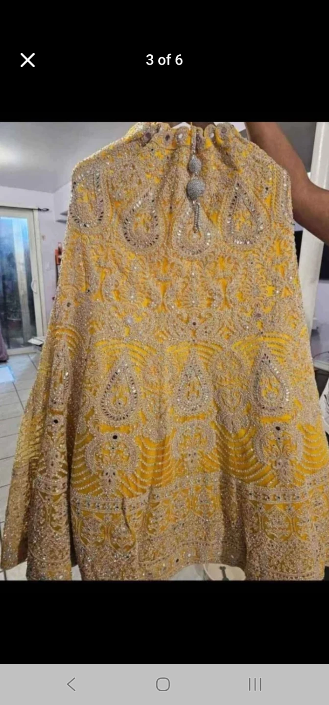 Embellished Yellow Lehenga and Blouse Set - photo 3