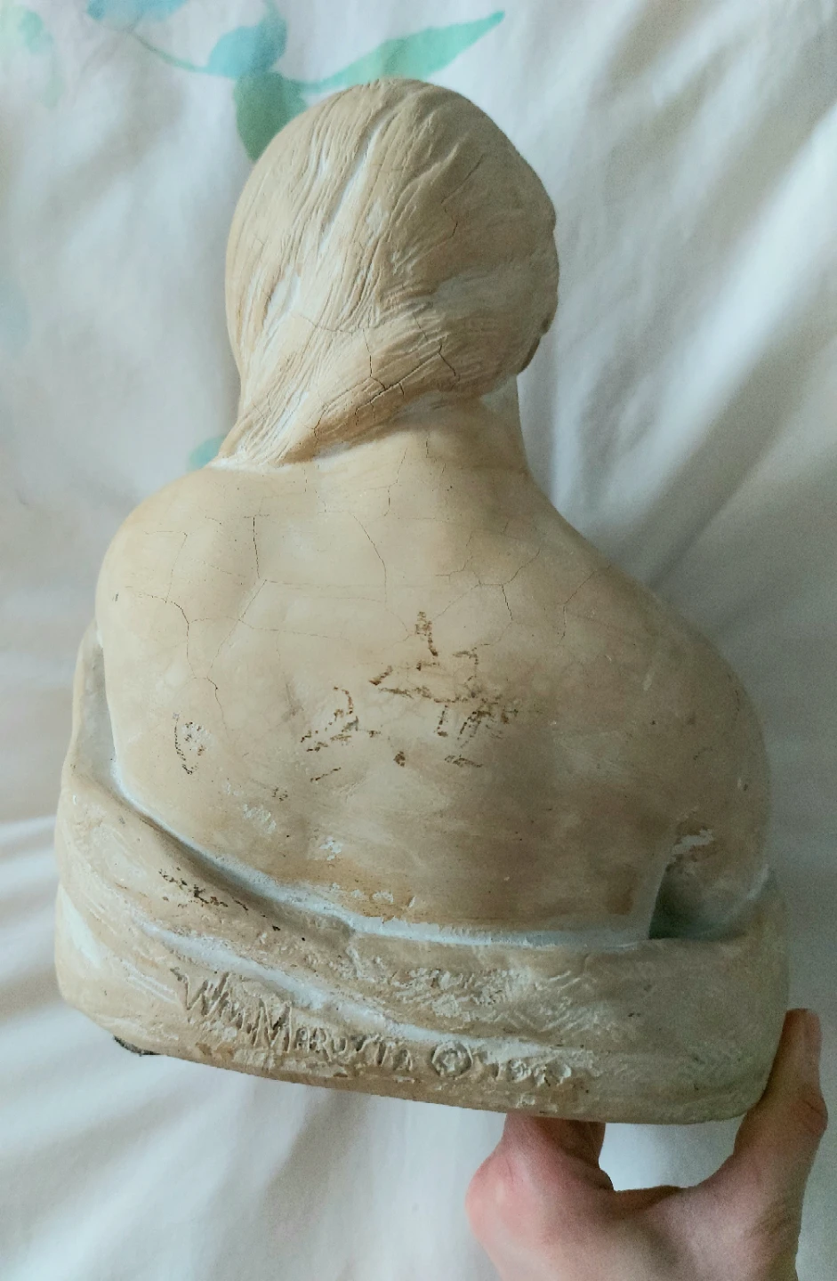 WM Marotta 1969 Sculpture Mother With Child, Signed - photo 2