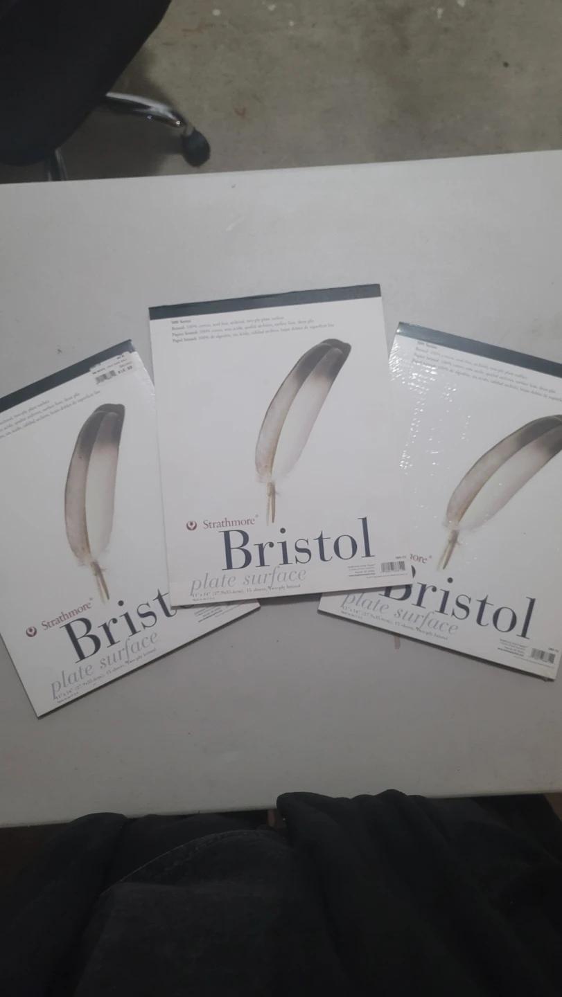 3x Strathmore Bristol Plate Surface Paper Pads