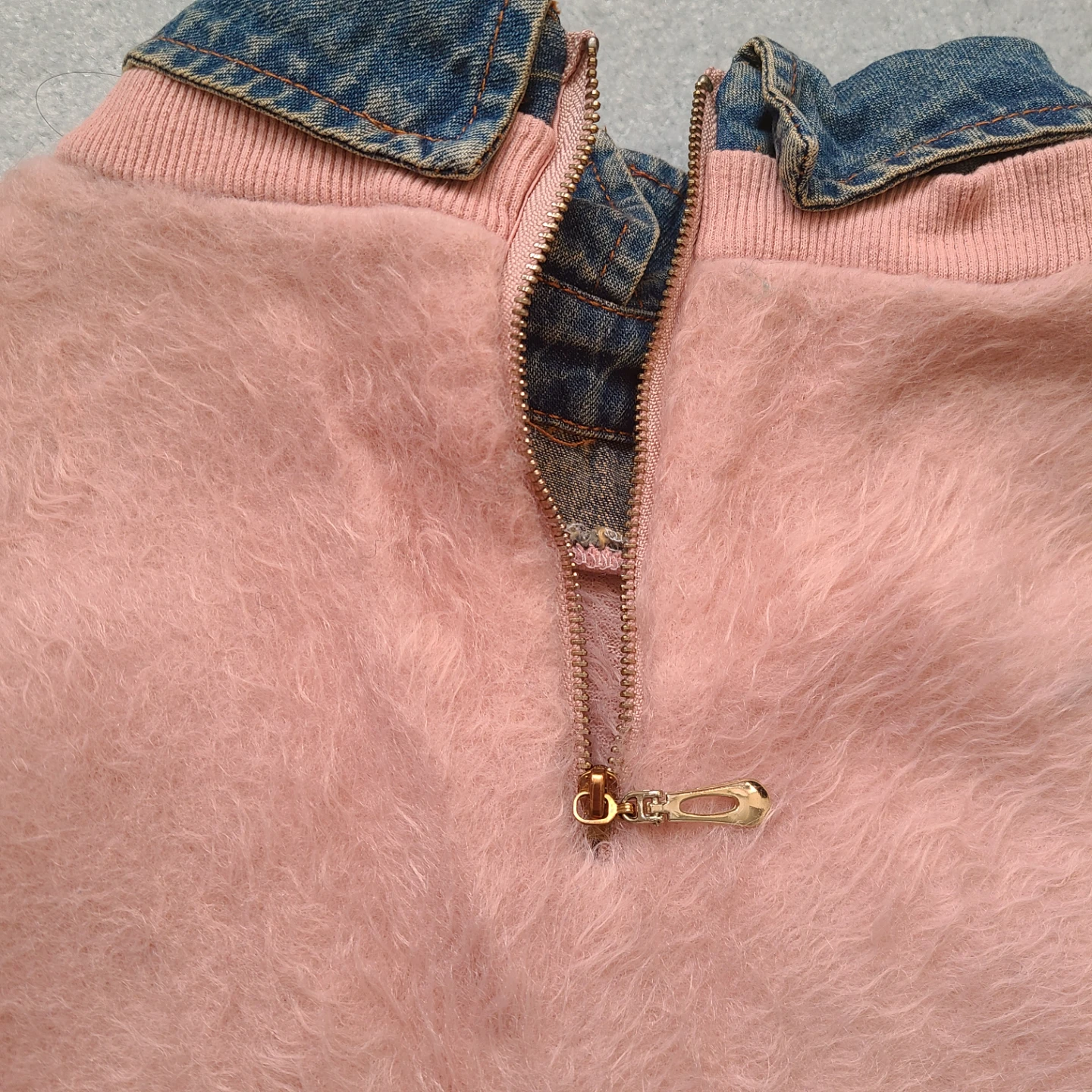 Pink Fuzzy Embroidered Sweatshirt - photo 4
