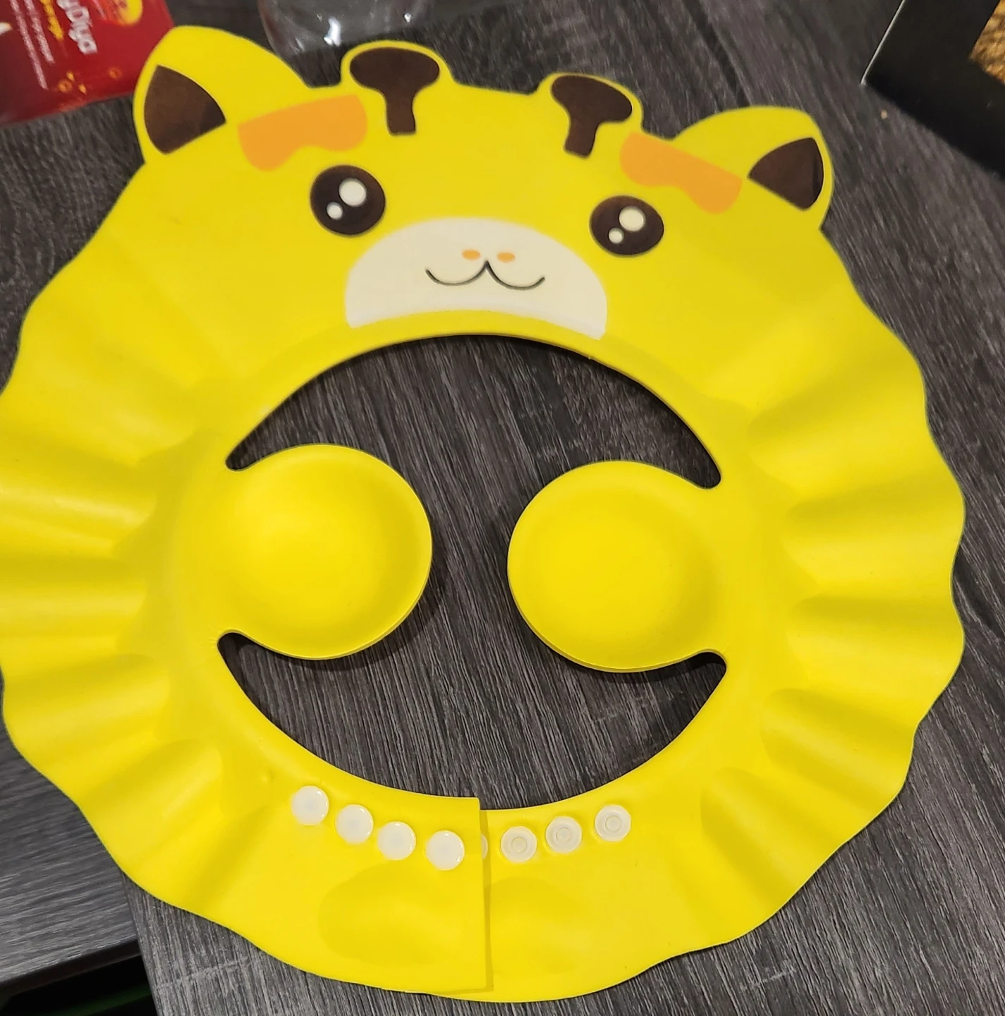 Yellow Giraffe Baby Shower Cap