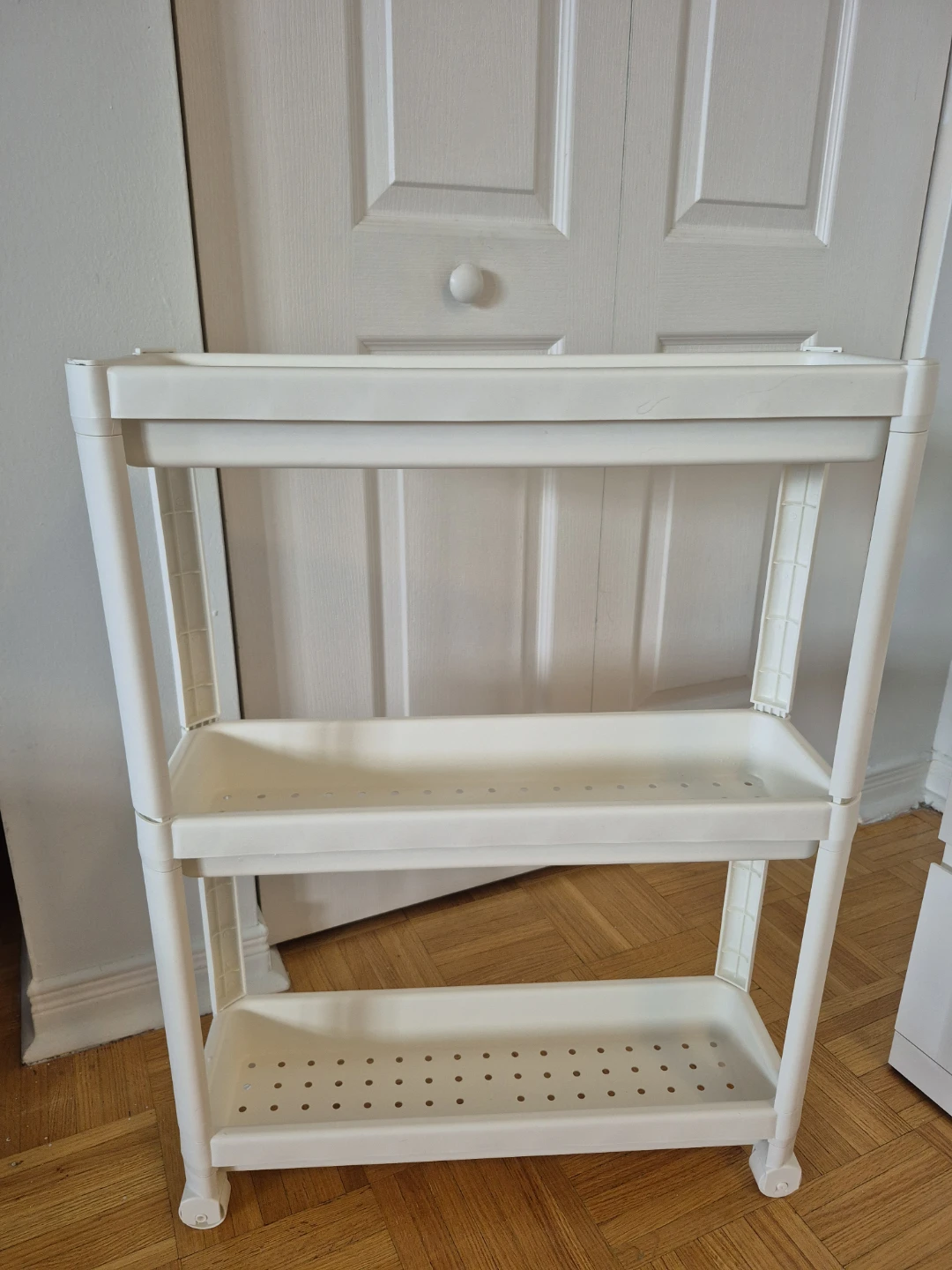 Ikea White 3-Tier Plastic Rolling Storage Cart - photo 2