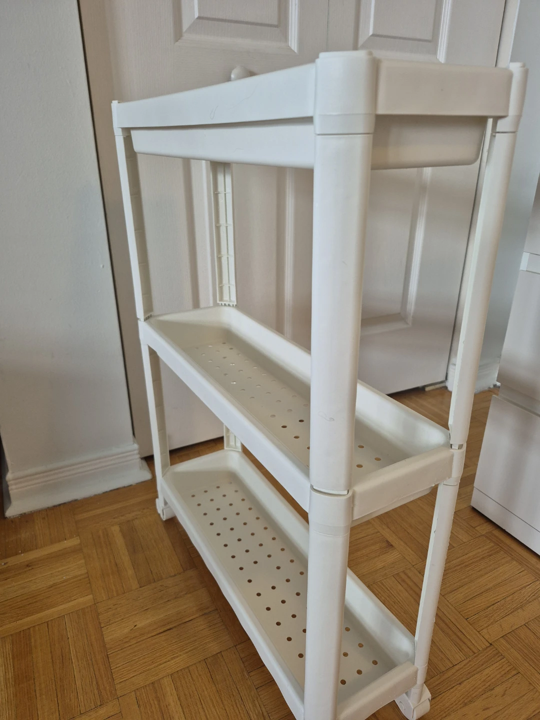 Ikea White 3-Tier Plastic Rolling Storage Cart - photo 4