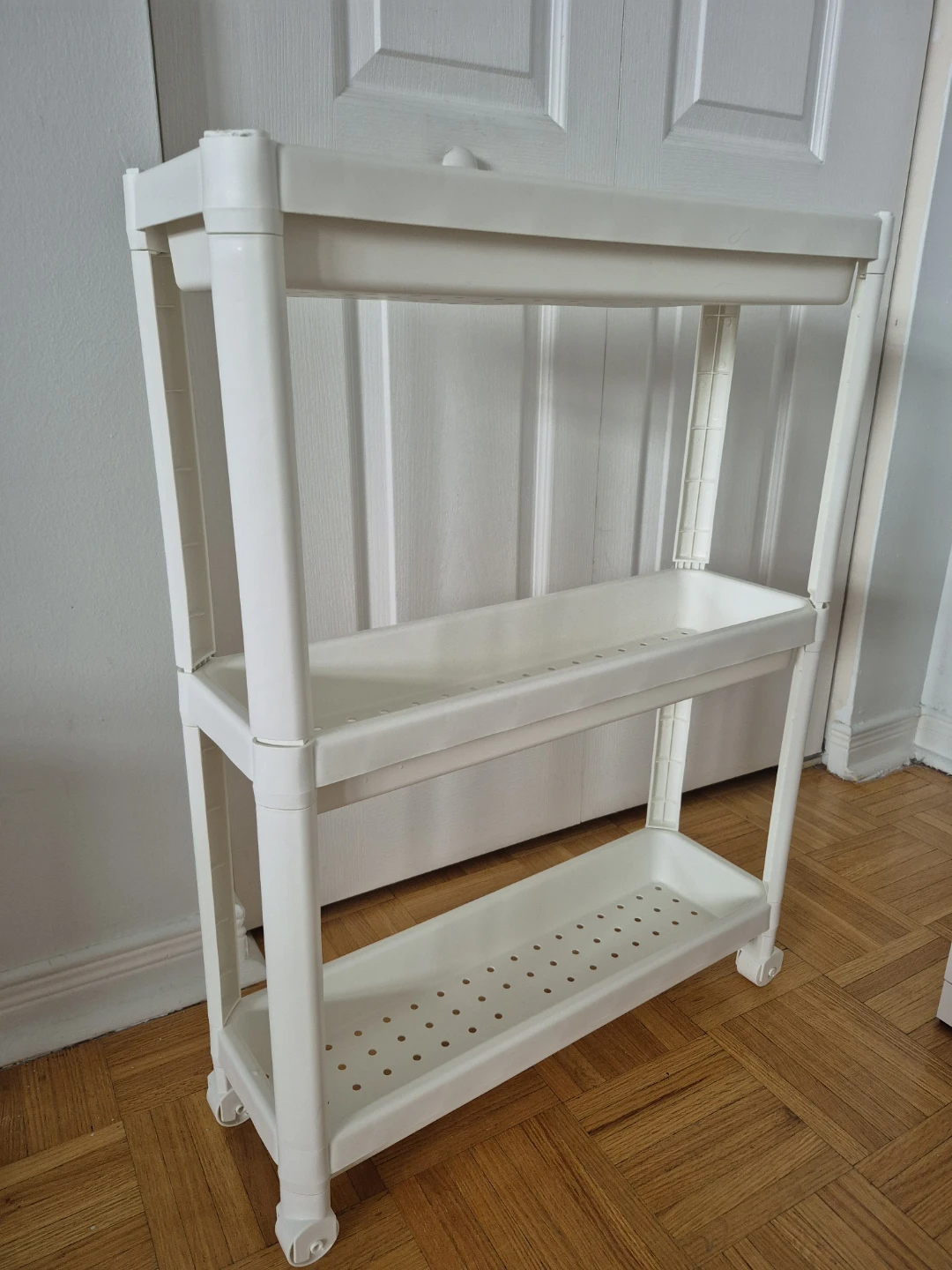 Ikea White 3-Tier Plastic Rolling Storage Cart - photo 5