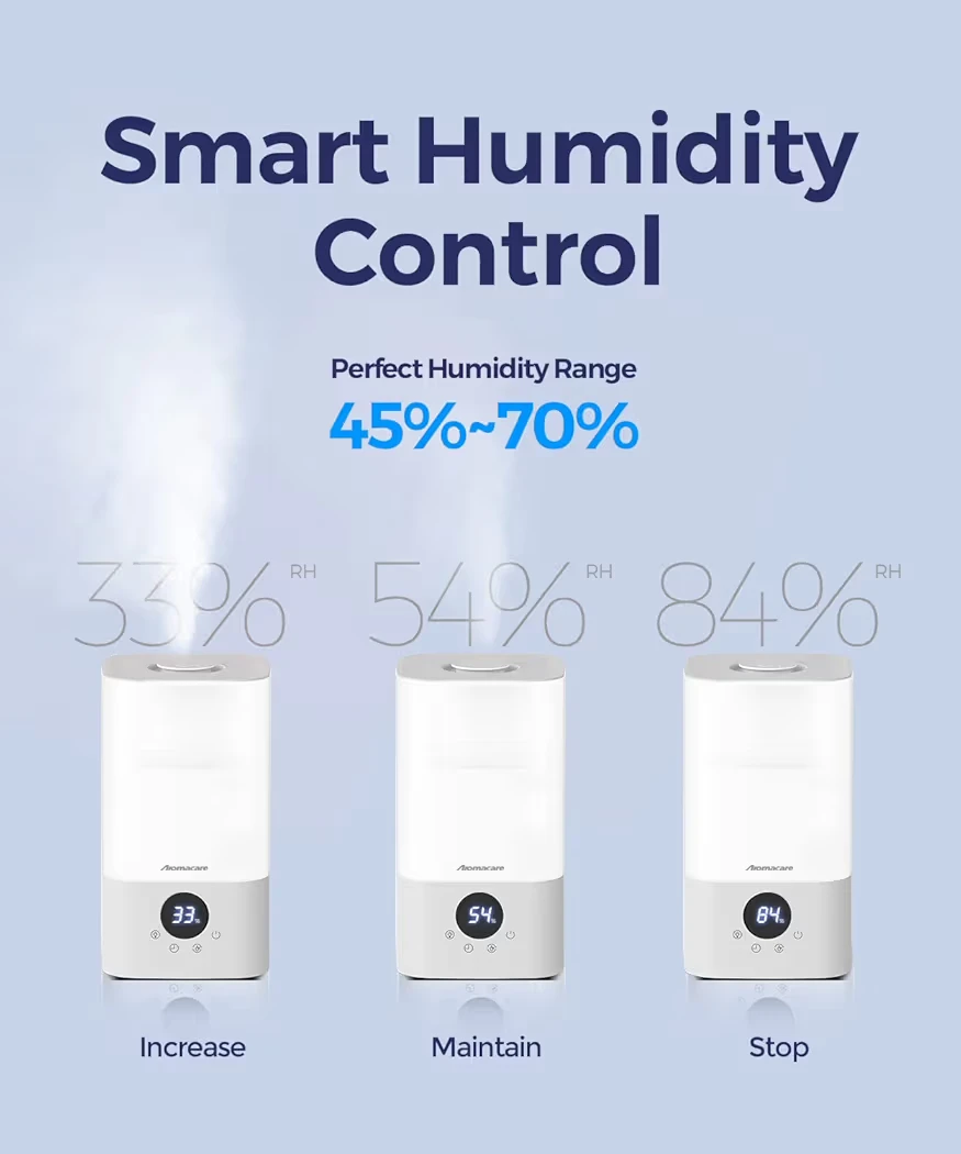 Aromacare 2.5L Smart Humidifier with Touch Screen and LED Lights - photo 4