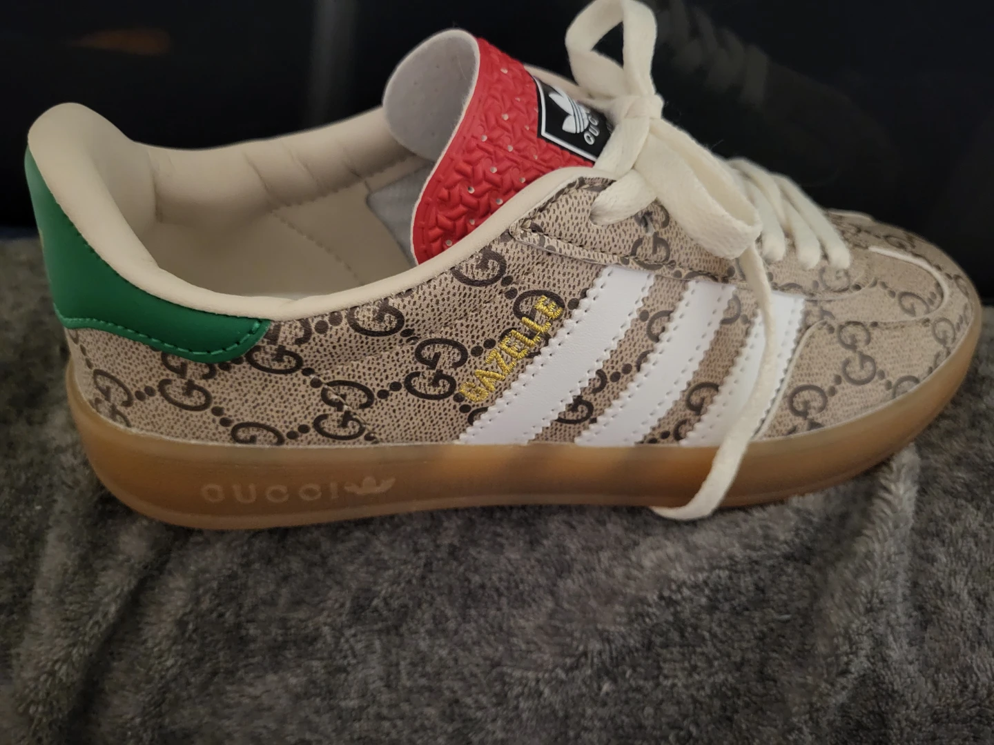 Adidas x Gucci Gazelle Sneakers Size US 5 - photo 3