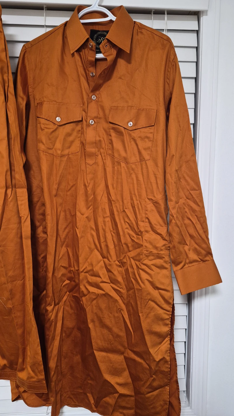 Orange Kurta Pajama Set - photo 2