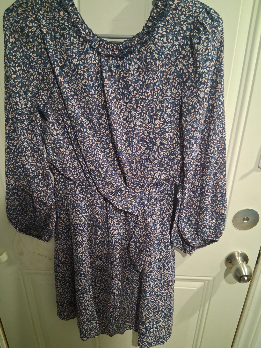 Women's Blue Floral Dress