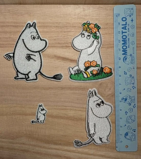 Moomin Patches Moomintroll Snorkmaiden embroidered patches - photo 3
