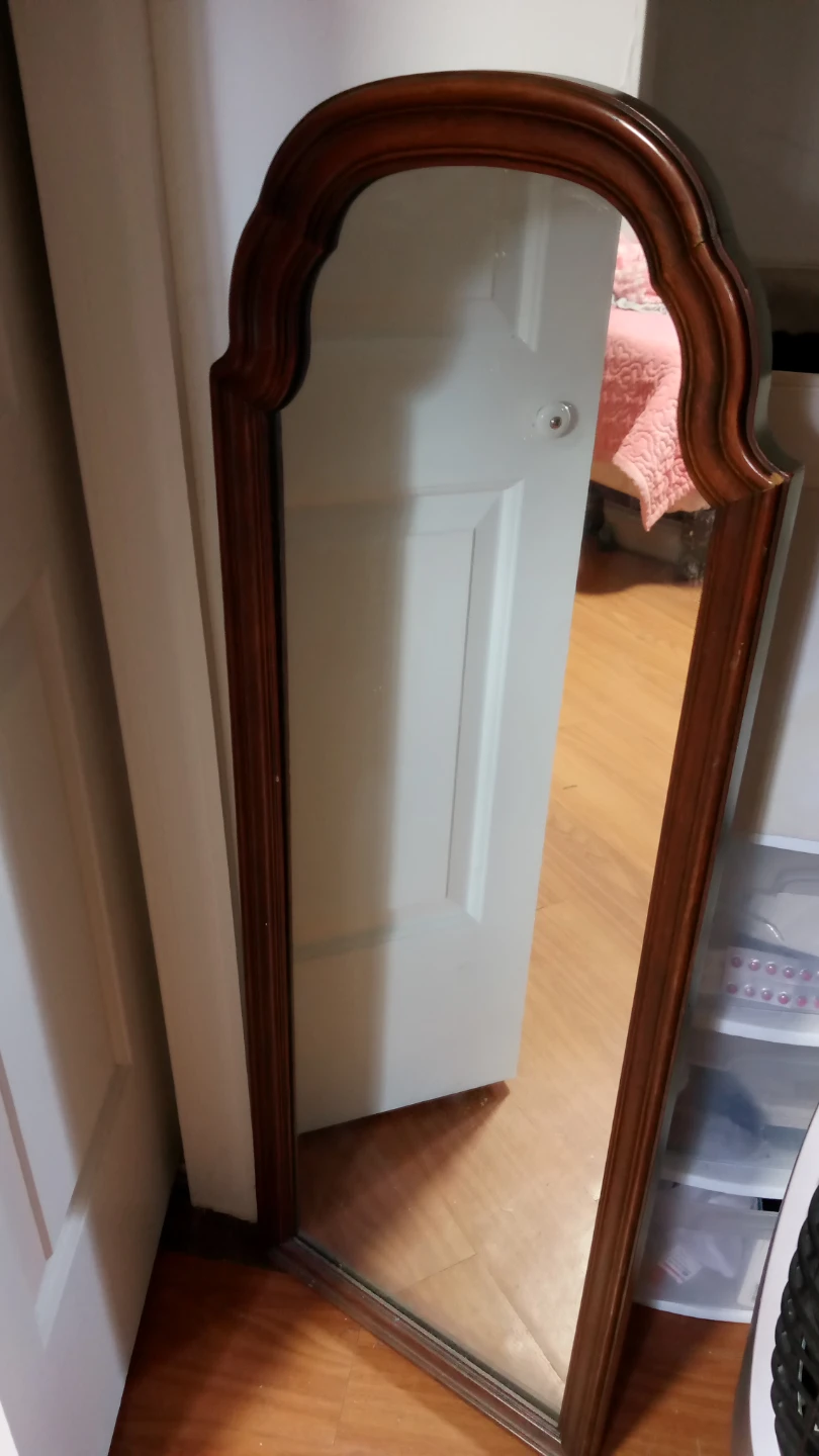 🥕Tall Ornate Wood Framed Mirror