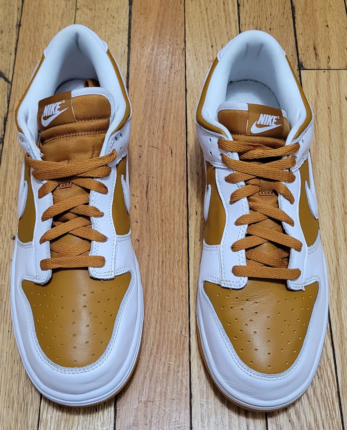 Nike Dunk Low White/Brown Men's Shoes Size 10.5