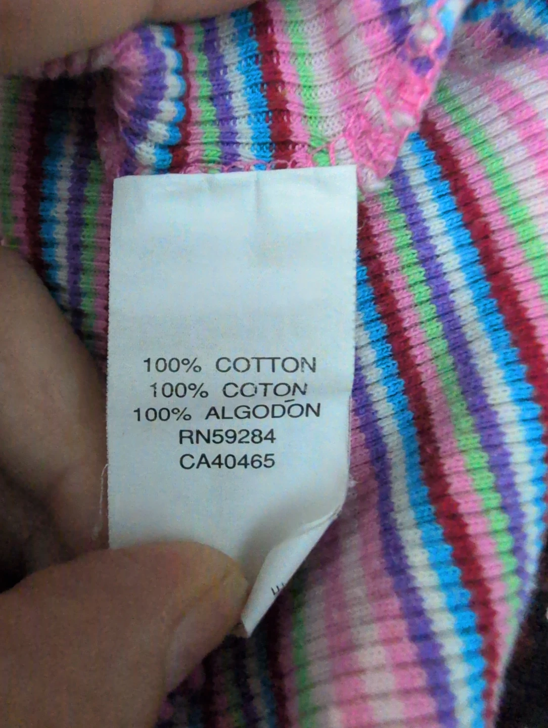 The Place Girls Striped Cotton T-Shirt - Size L 10/12 - photo 5