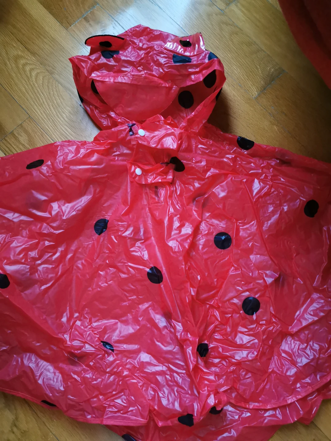 Kids Ladybug Poncho Raincoat