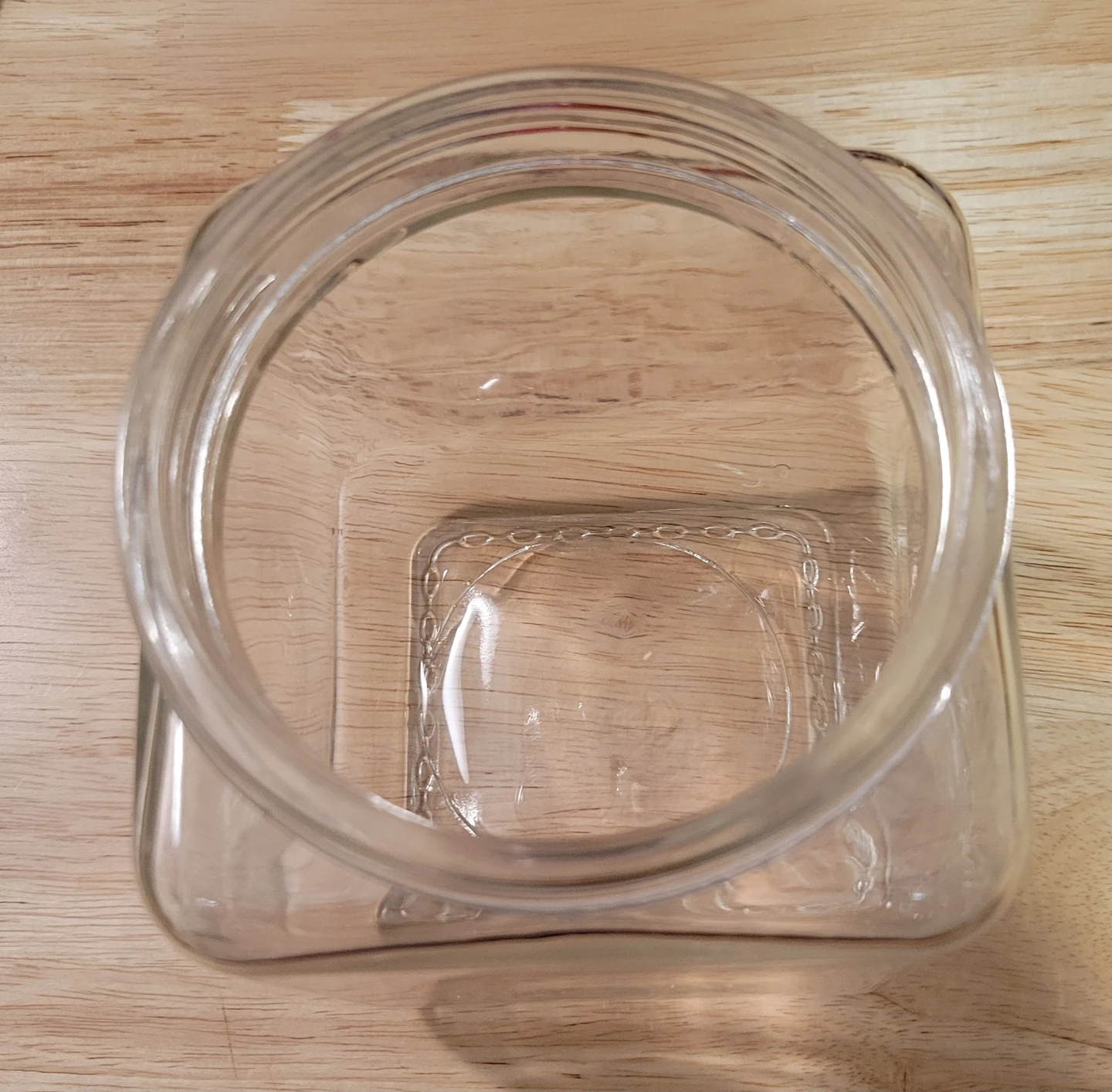 Square Glass Storage Jar with Stainless Steel Lid - photo 3