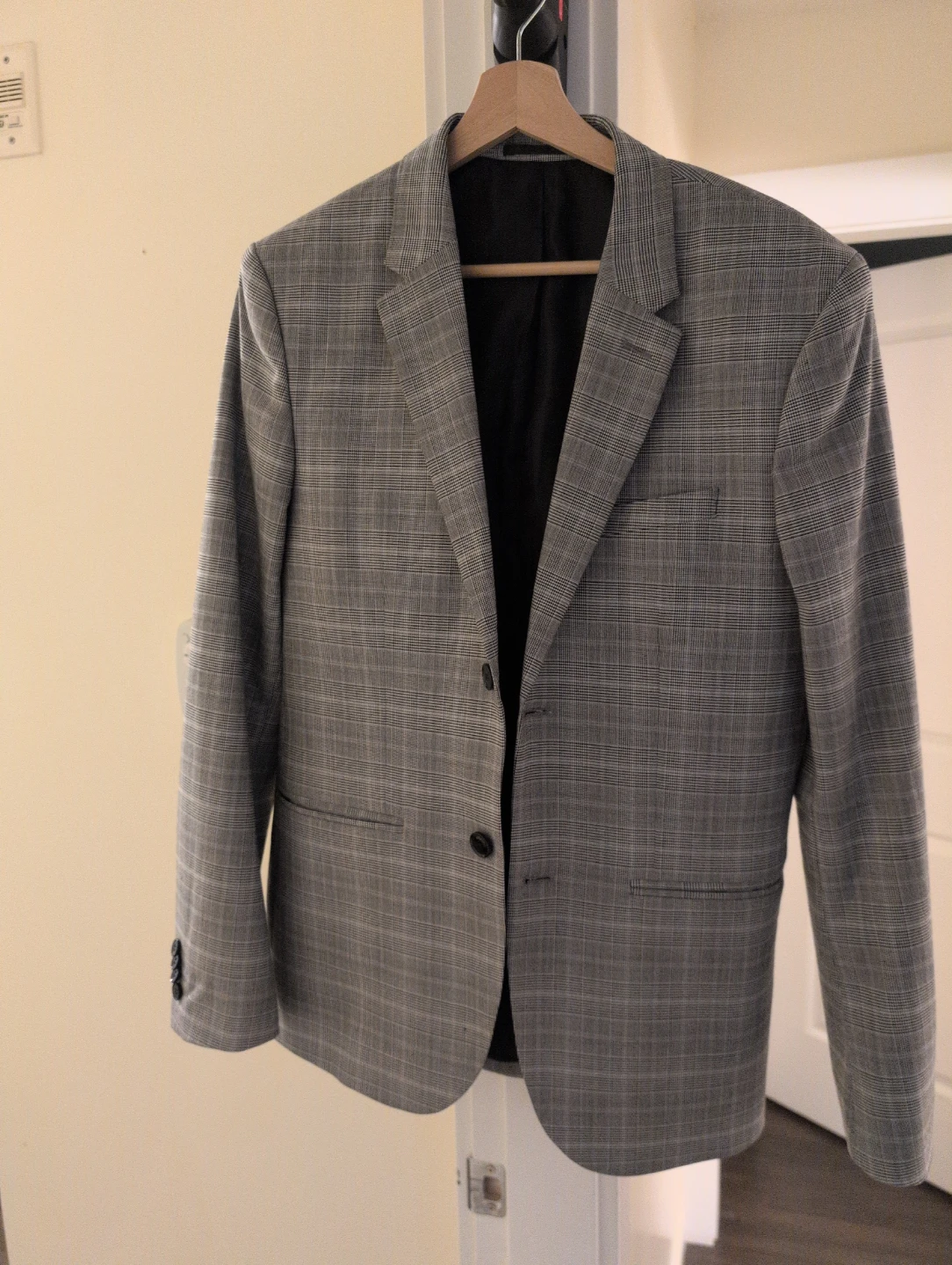 Men's Grey Plaid Blazer from H&M.