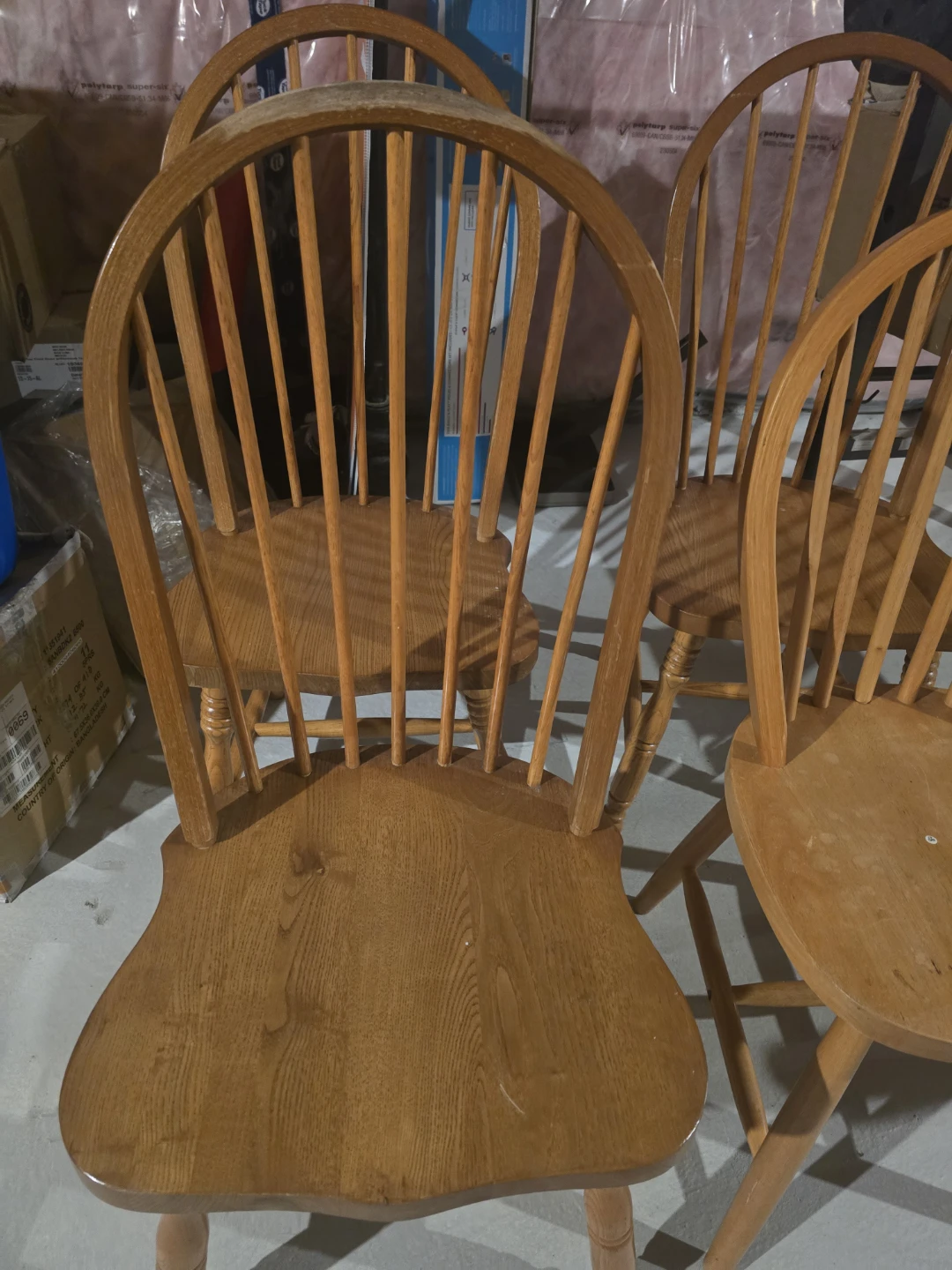 Set of 4 Wooden Dining Chairs - photo 2