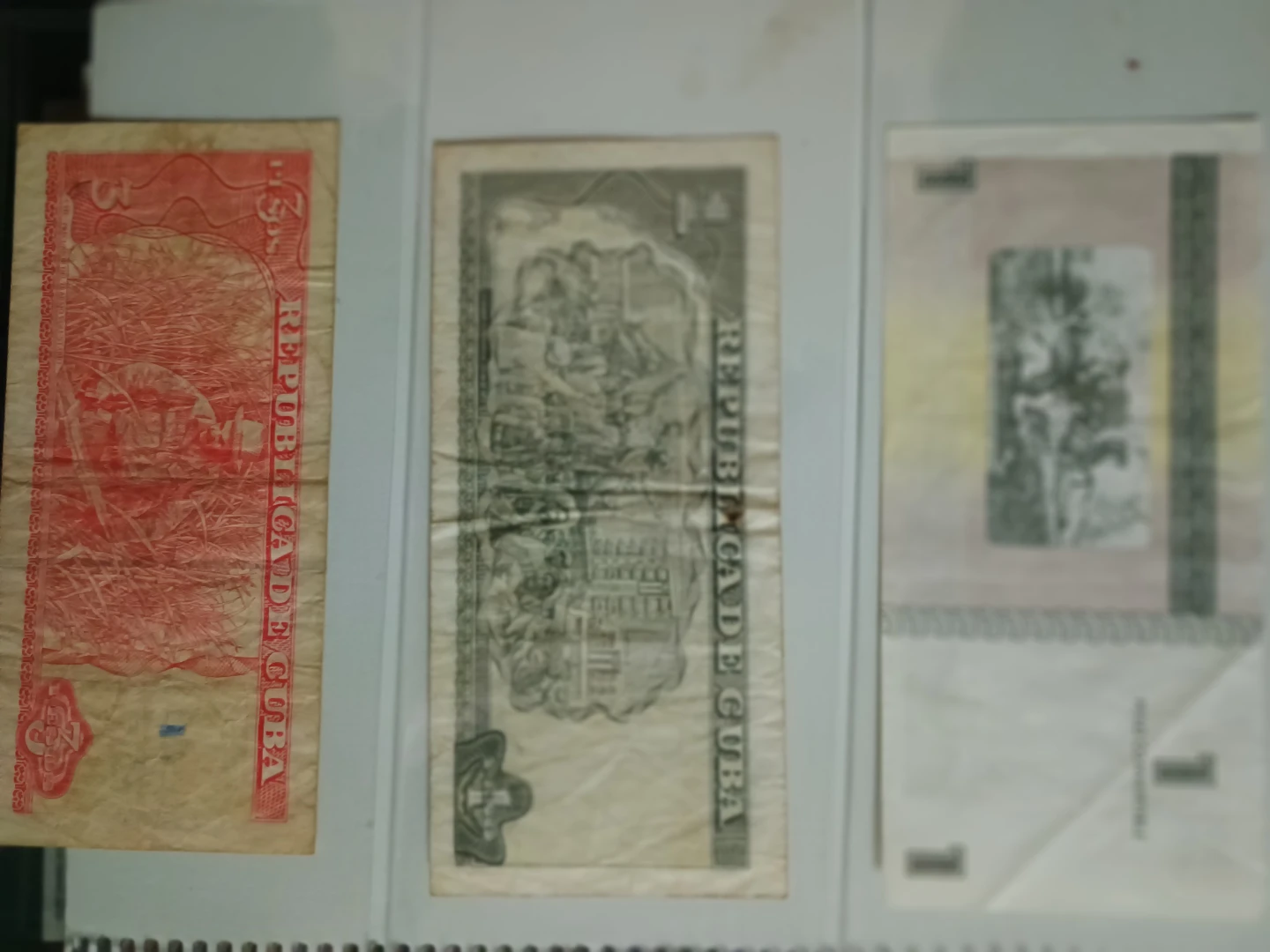 Collection of Cuban Pesos - 1, 3, and 5 Peso Banknotes - photo 5