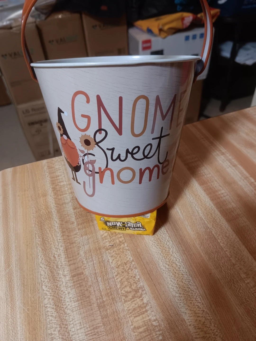 Gnome Sweet Gnome Tin Bucket❤️